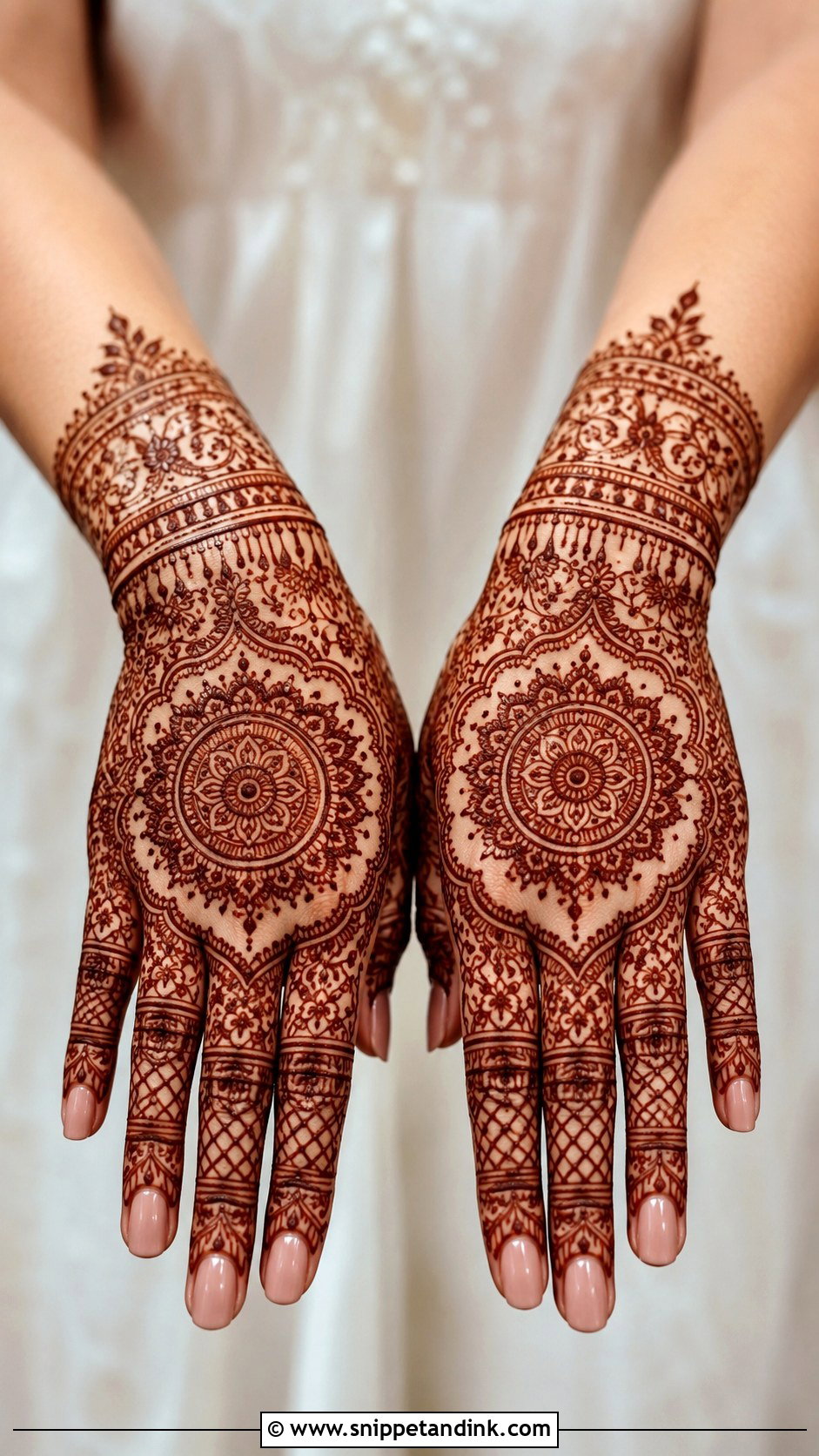Full Back Hand Mehndi Design - Snippet and Ink - 35 Trendy Back Hand Mehndi Designs