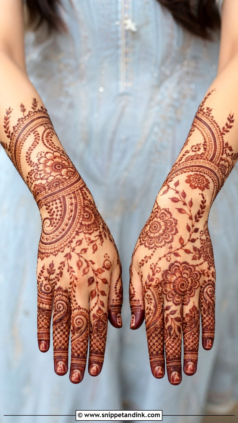 Full Back Hand Mehndi Design Simple - Snippet and Ink - 30 Simple Back Hand Mehndi Design Ideas