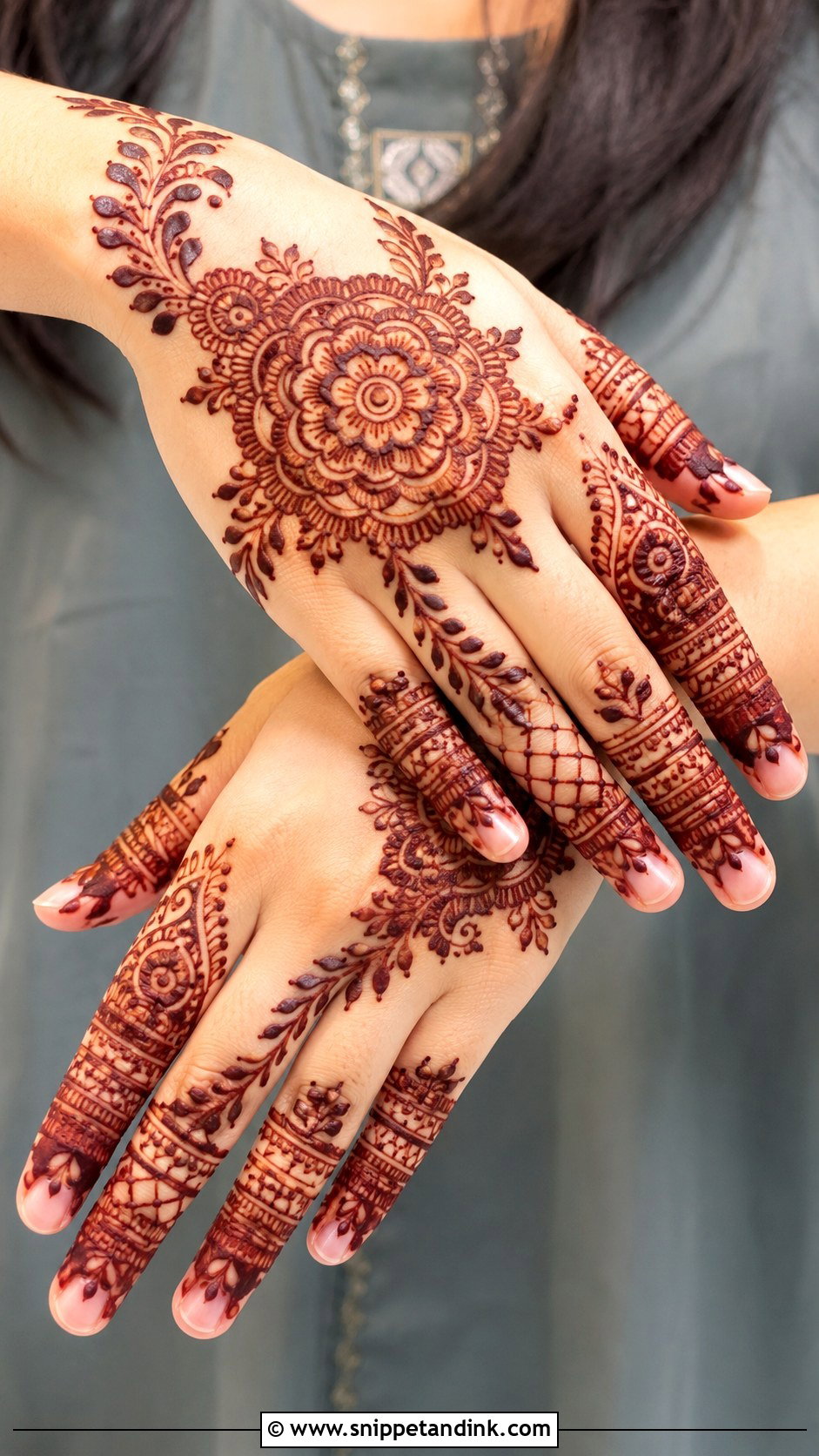 Full Finger Aesthetic Mehndi Design - Snippet and Ink - 35 Aesthetic Mehndi Designs