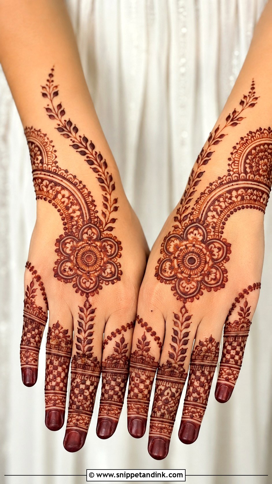 Full Finger Mehndi Design - Snippet and Ink - 30 Mehndi Designs for Fingers