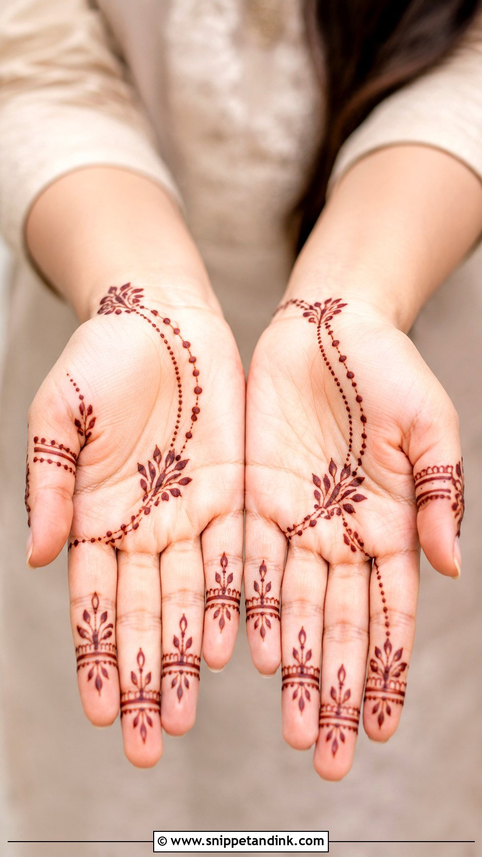Full Finger Mehndi Design Simple - Snippet and Ink - 35 Simple Fingers Mehndi Designs