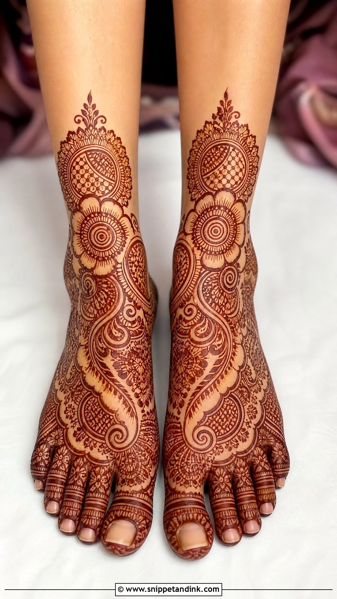 Full Foot Bridal Mehndi Design - Snippet and Ink - 20 Simple Indian Bridal Mehndi Leg Mehendi Design Ideas