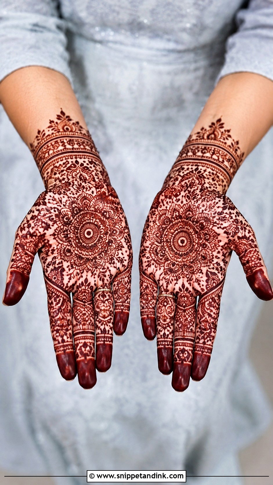 Full Front Hand Mehndi Design - Snippet and Ink - 35 Mehndi Designs for Hands