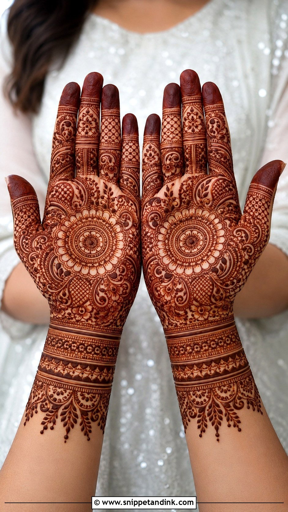 Full Front Hand Mehndi Design - Snippet and Ink - 35 Beautiful Front Hand Mehndi Design Ideas