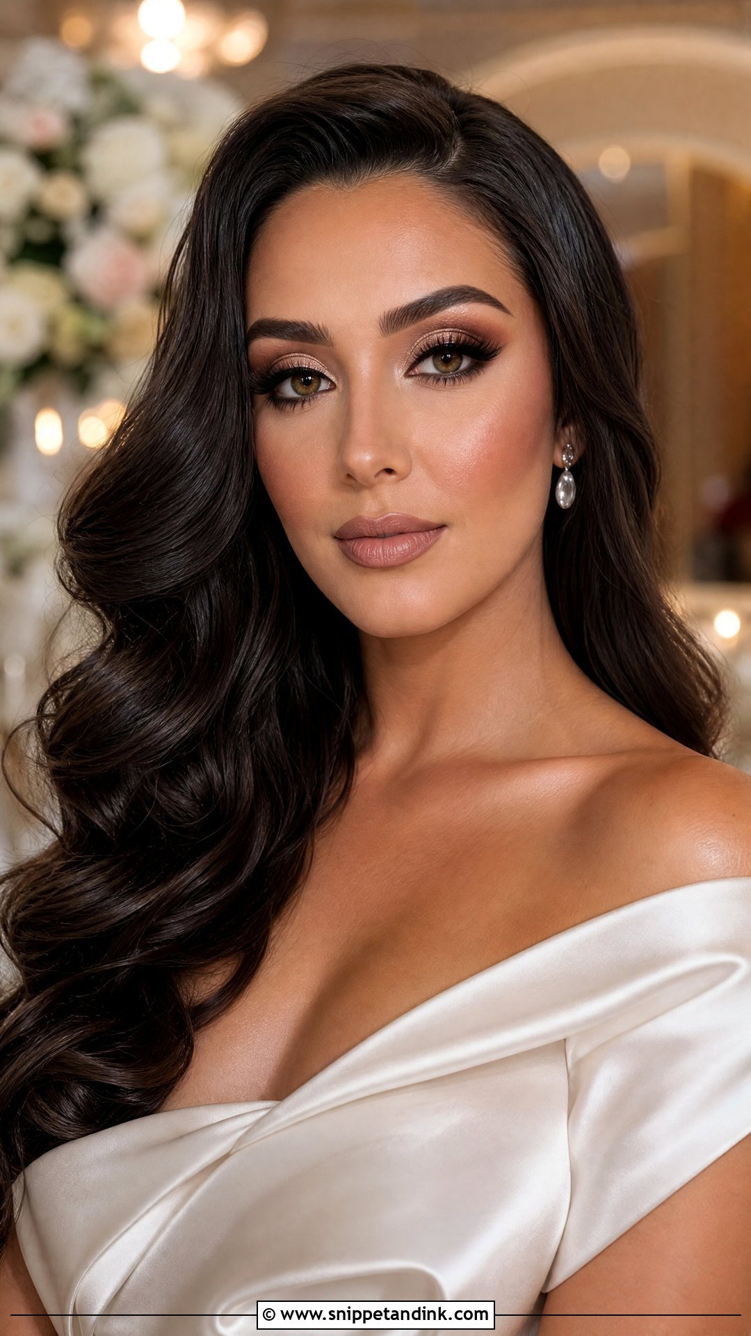 Full Glam Airbrush Wedding Makeup - Snippet and Ink - 20 Airbrush Wedding Makeup Ideas