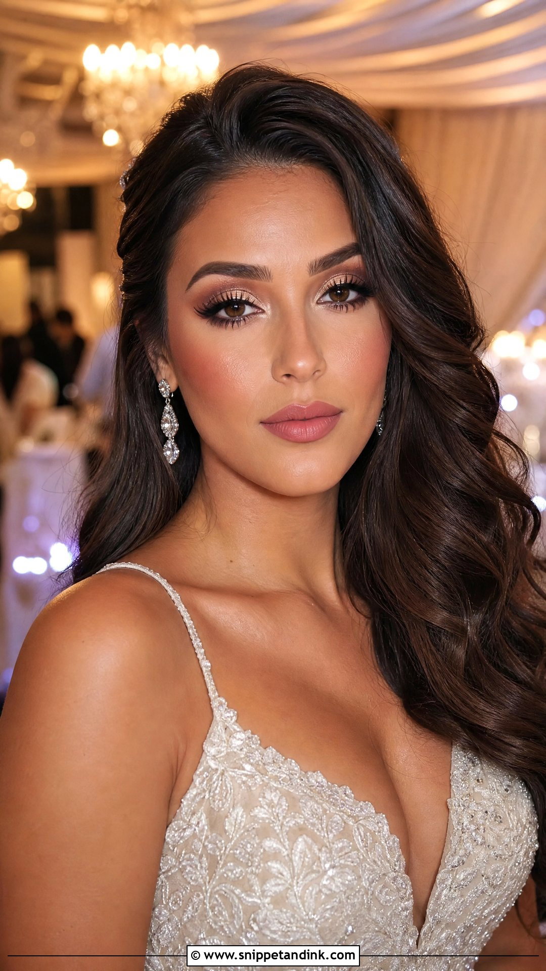 Full Glam Bridal Eye Makeup - Snippet and Ink - 20 Bridal Makeup Eyes