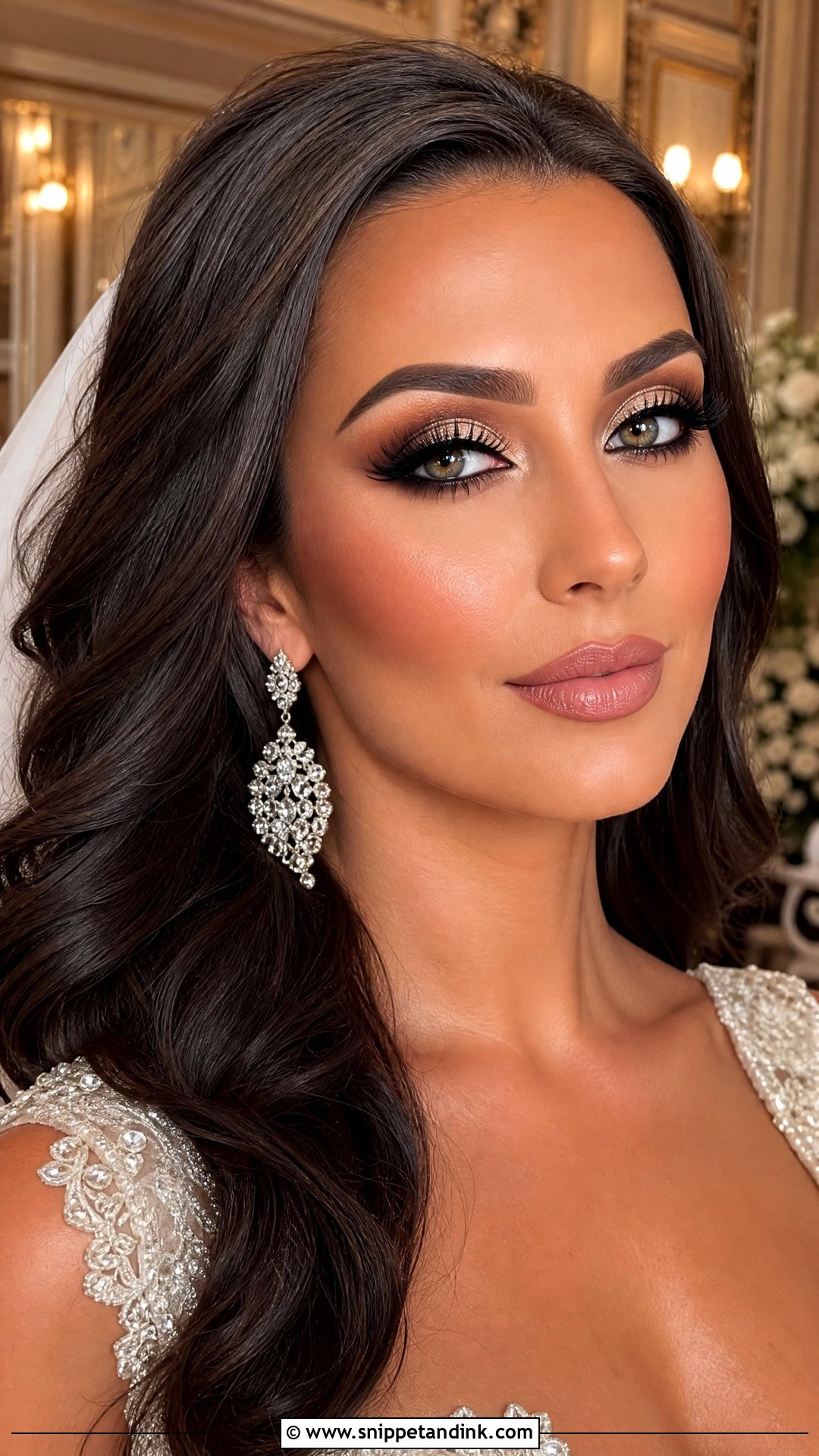 Full Glam Bridal Eyeshadow - Snippet and Ink - 25 Bridal Eyeshadow Looks