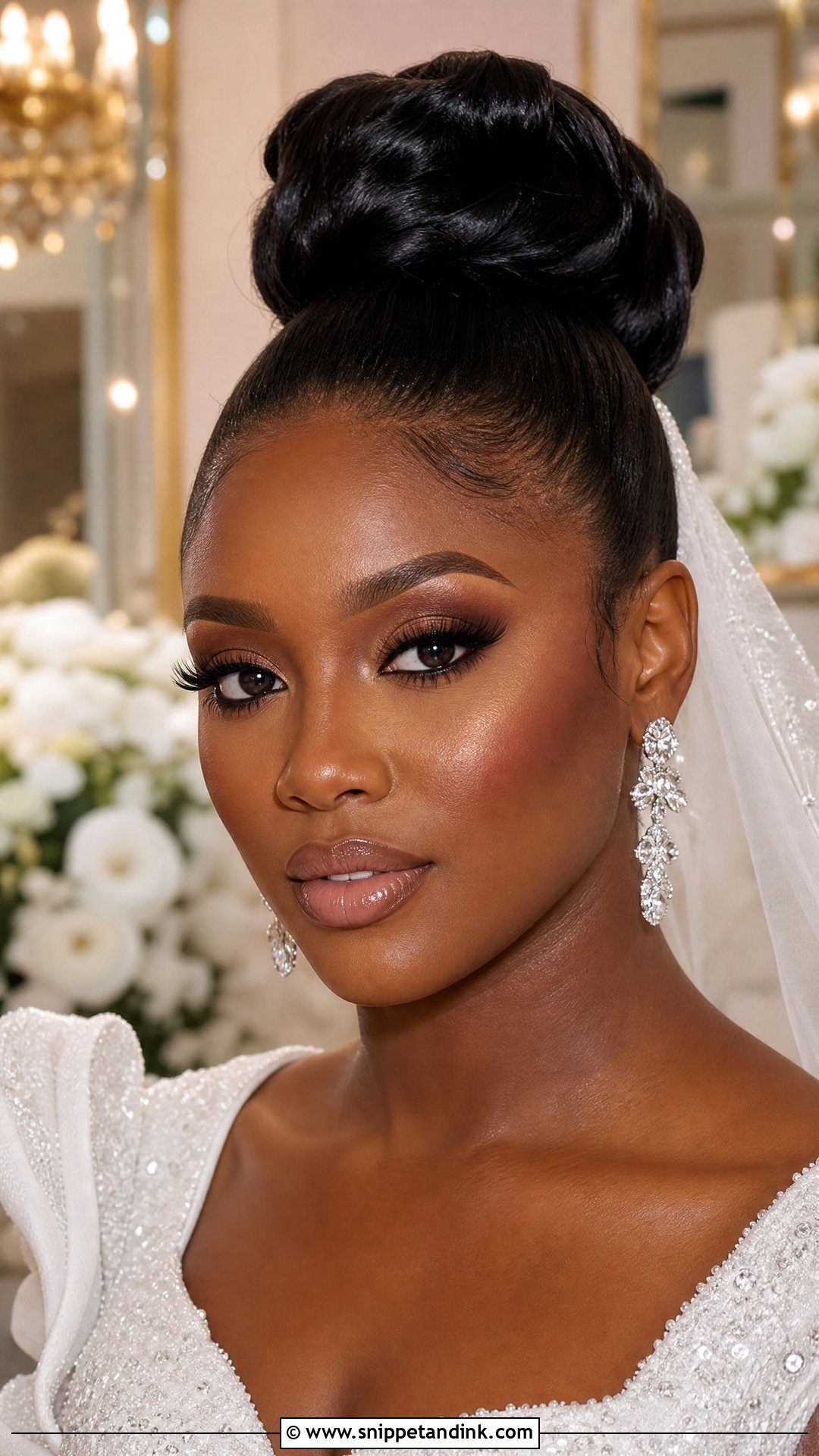 Full Glam Bridal Makeup - Snippet and Ink - 20 Easy Bridal Makeup Ideas