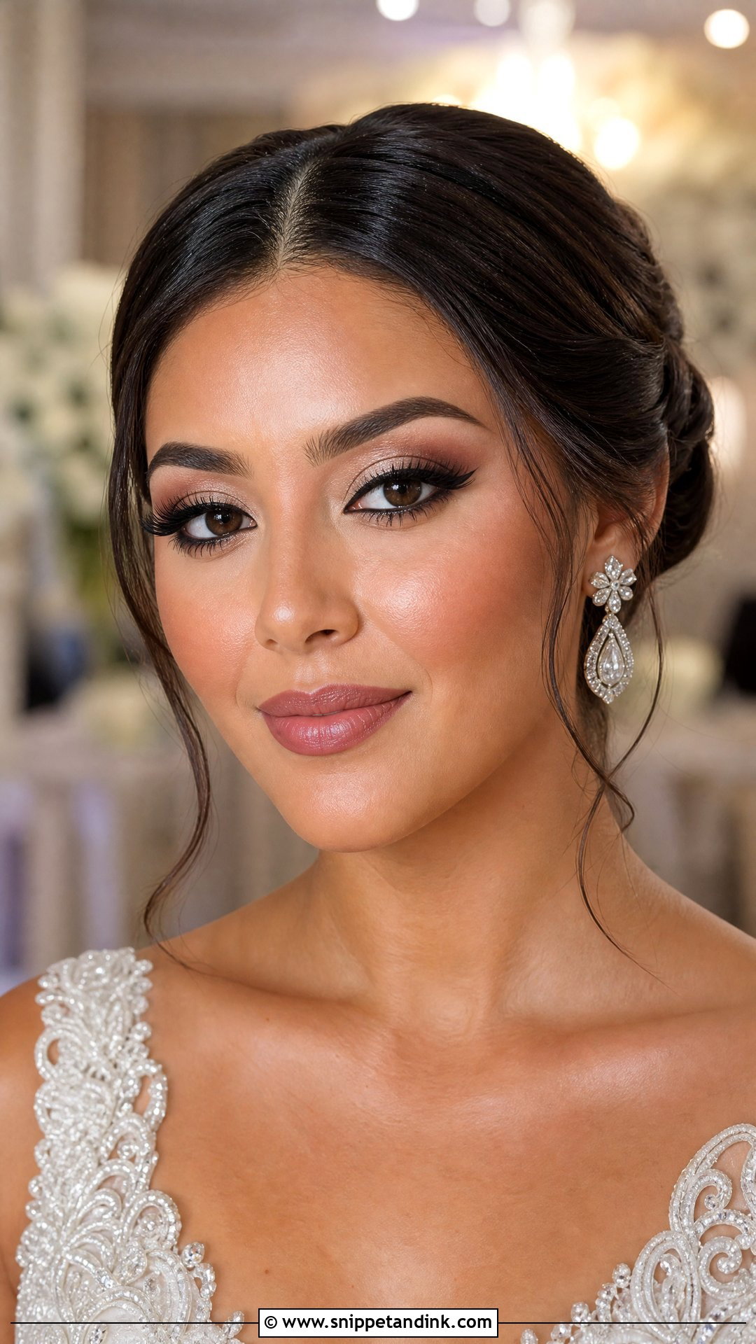 Full Glam Bridal Makeup - Snippet and Ink - 20 Fresh Bridal Makeup Ideas