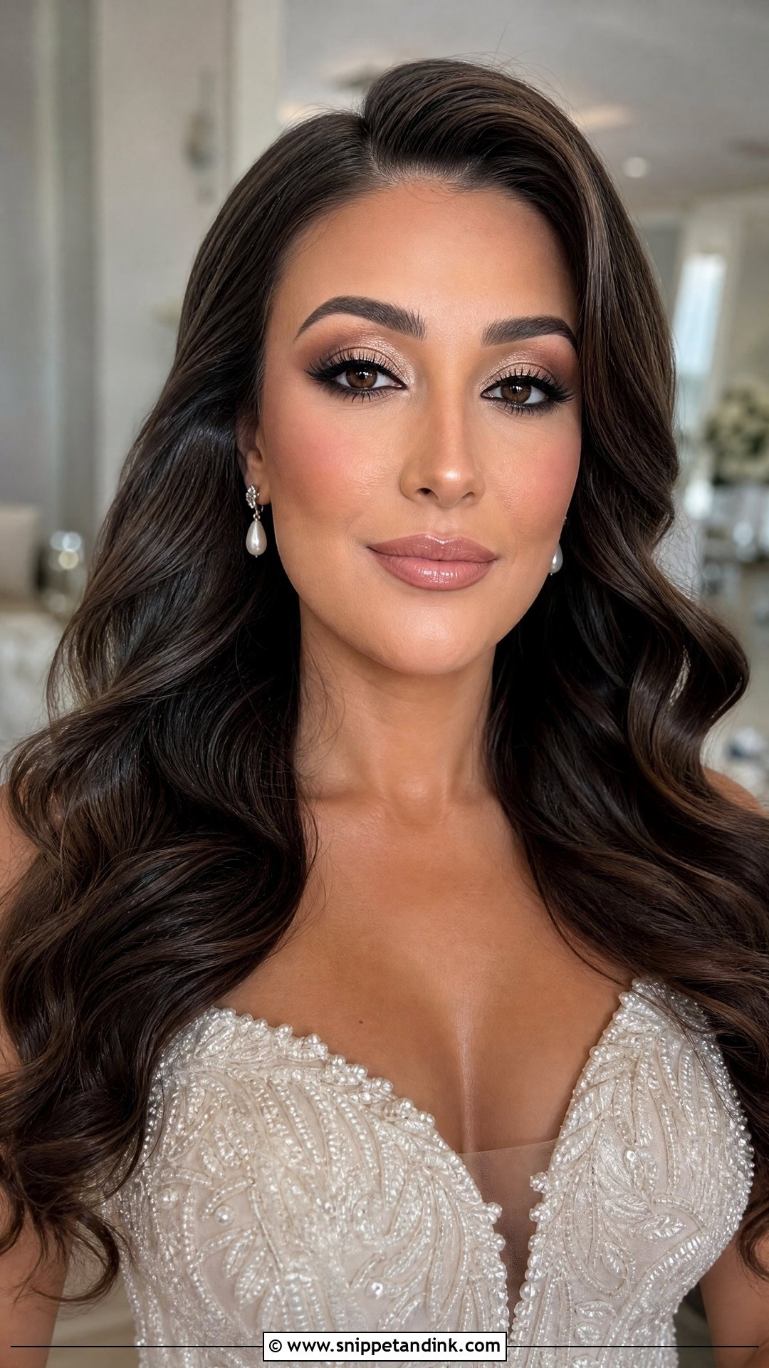 Full Glam Bridal Makeup - Snippet and Ink - 20 Romantic Bridal Wedding Makeup Ideas