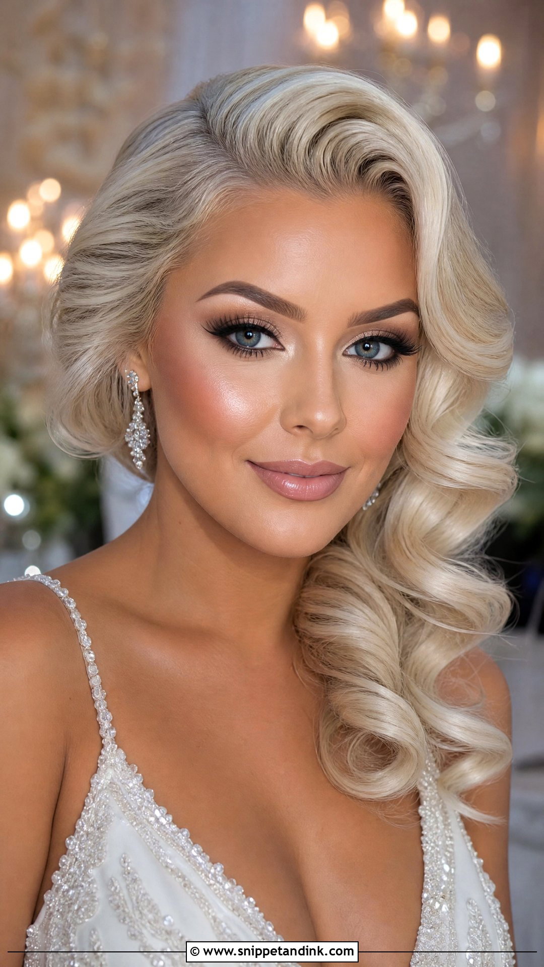 Full Glam Bridal Makeup - Snippet and Ink - 20 Sultry Bridal Makeup Ideas