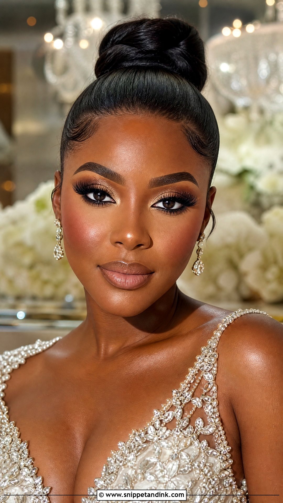 Full Glam Bridal Makeup - Snippet and Ink - 20 Timeless Bridal Makeup Ideas
