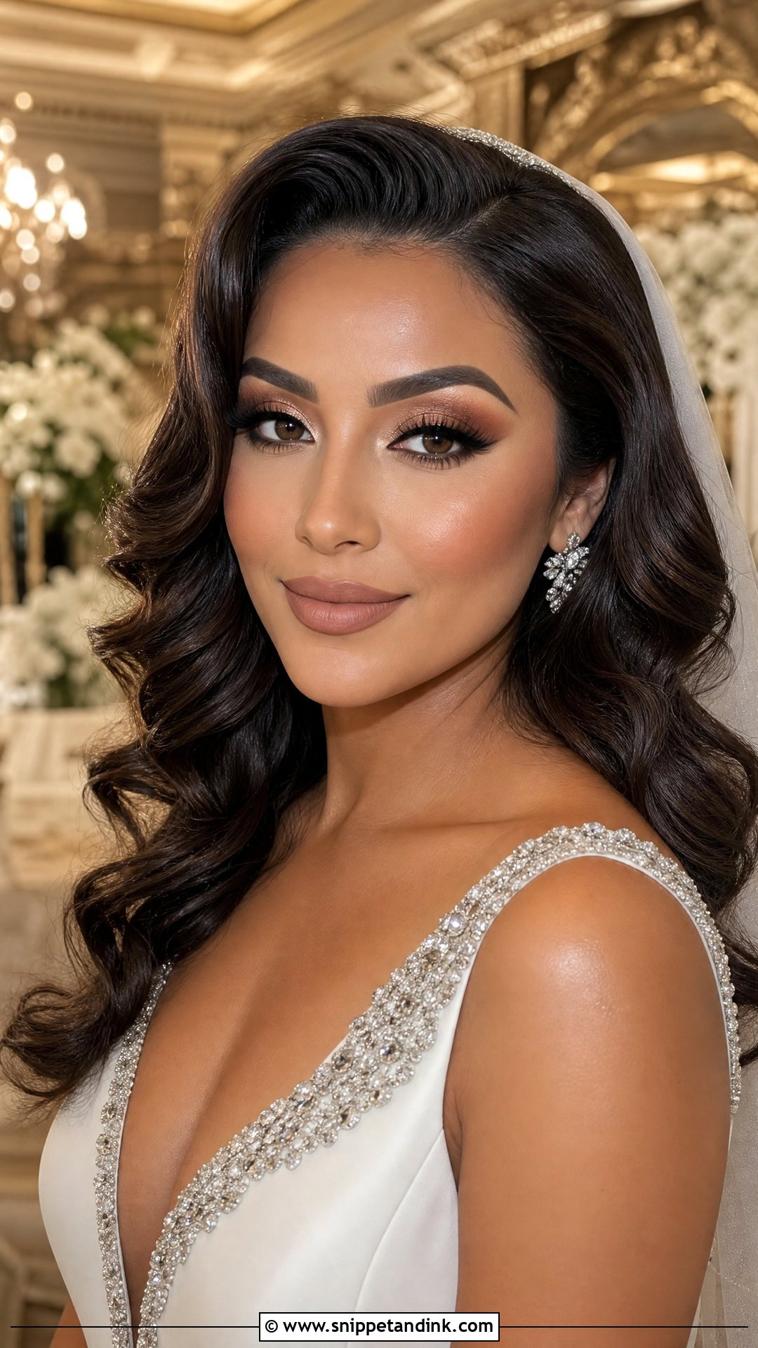 Full Glam Bridal Makeup - Snippet and Ink - 20 Types of Bridal Makeup Ideas