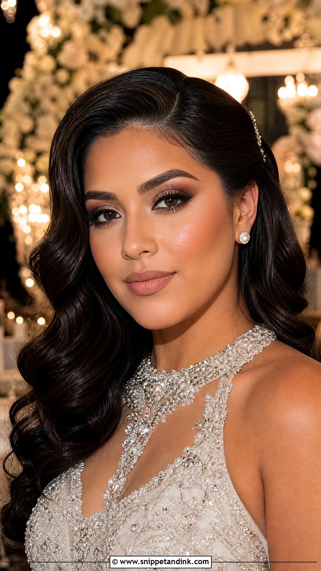 Full Glam Bridal Makeup - Snippet and Ink - 20 Wedding Day Makeup for Bride Ideas