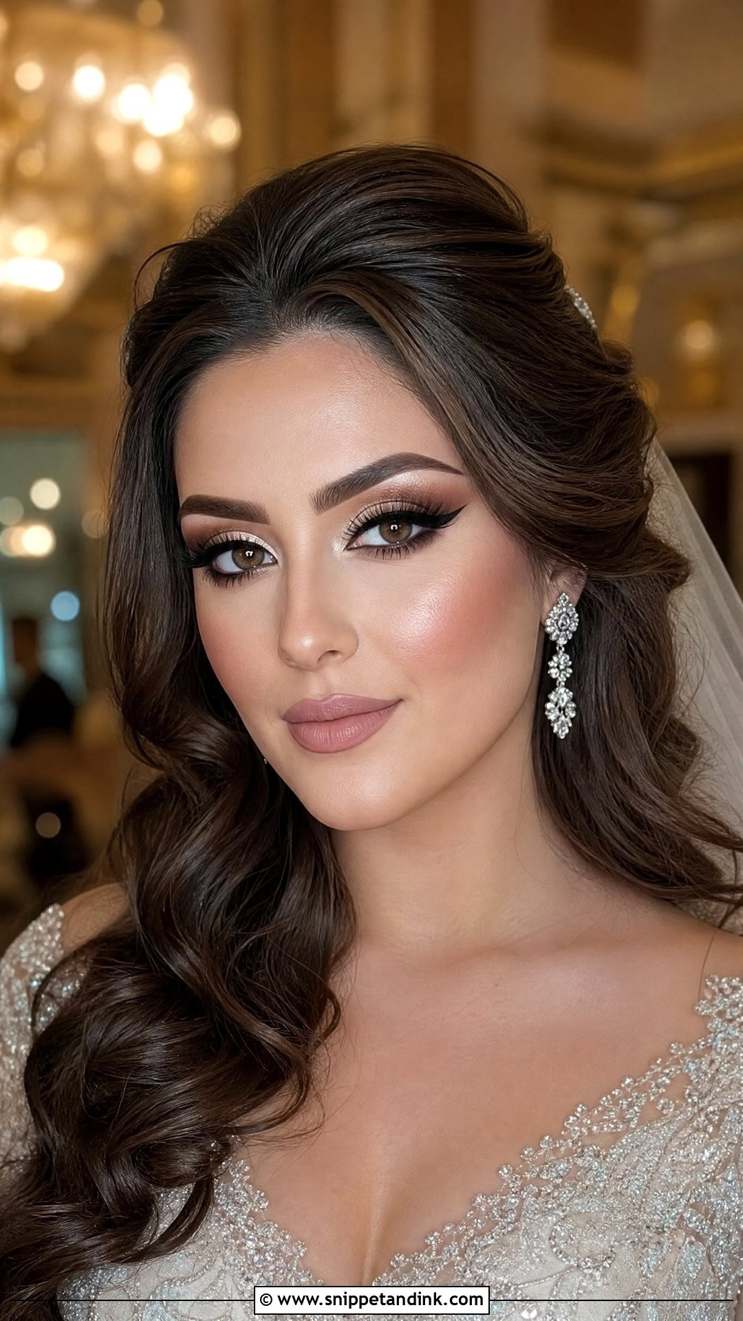Full Glam Bridal Makeup - Snippet and Ink - 20 Bridal Look Makeup Ideas