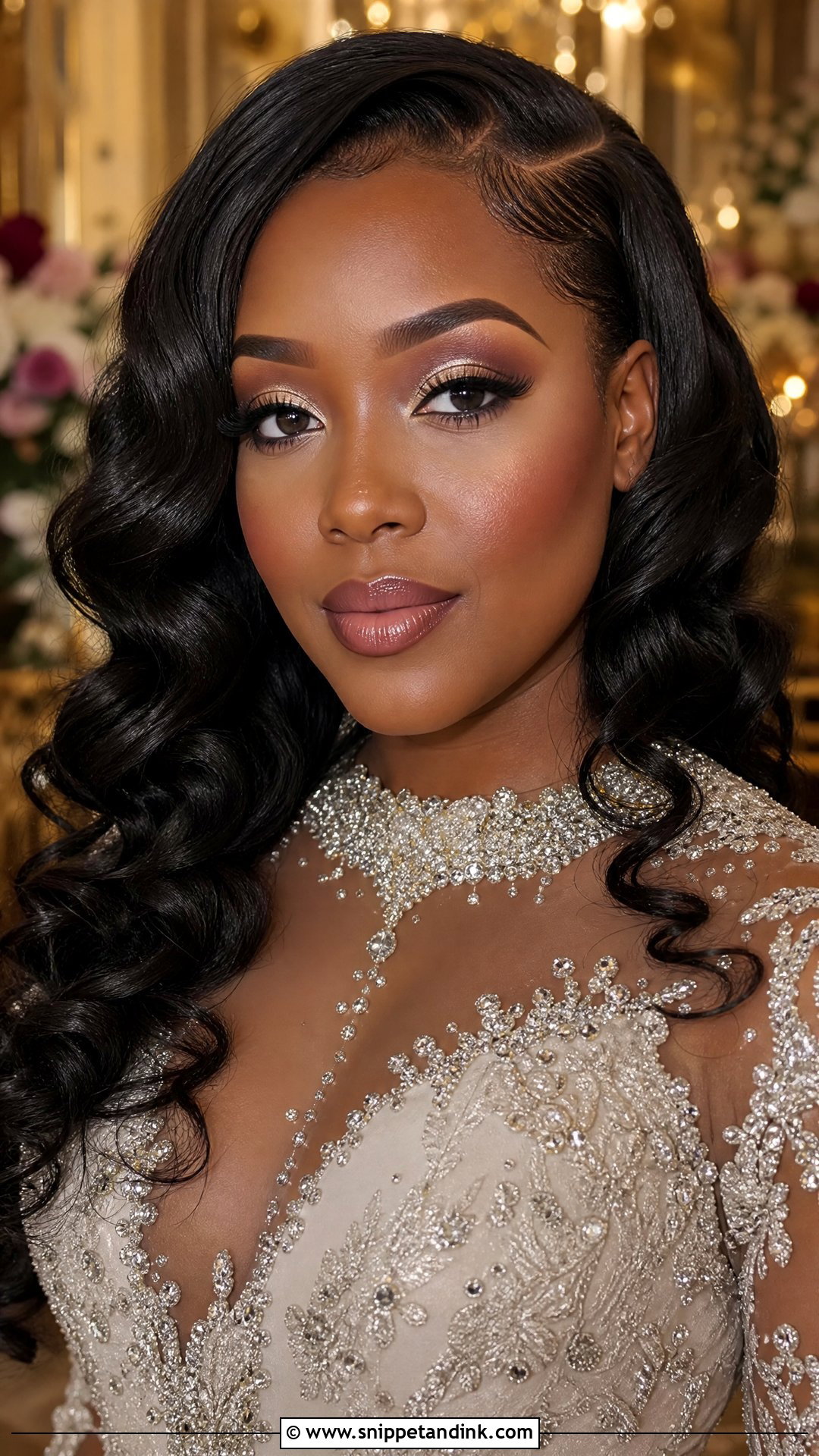 Full Glam Bridal Makeup - Snippet and Ink - 25 Romantic Bridal Makeup Ideas