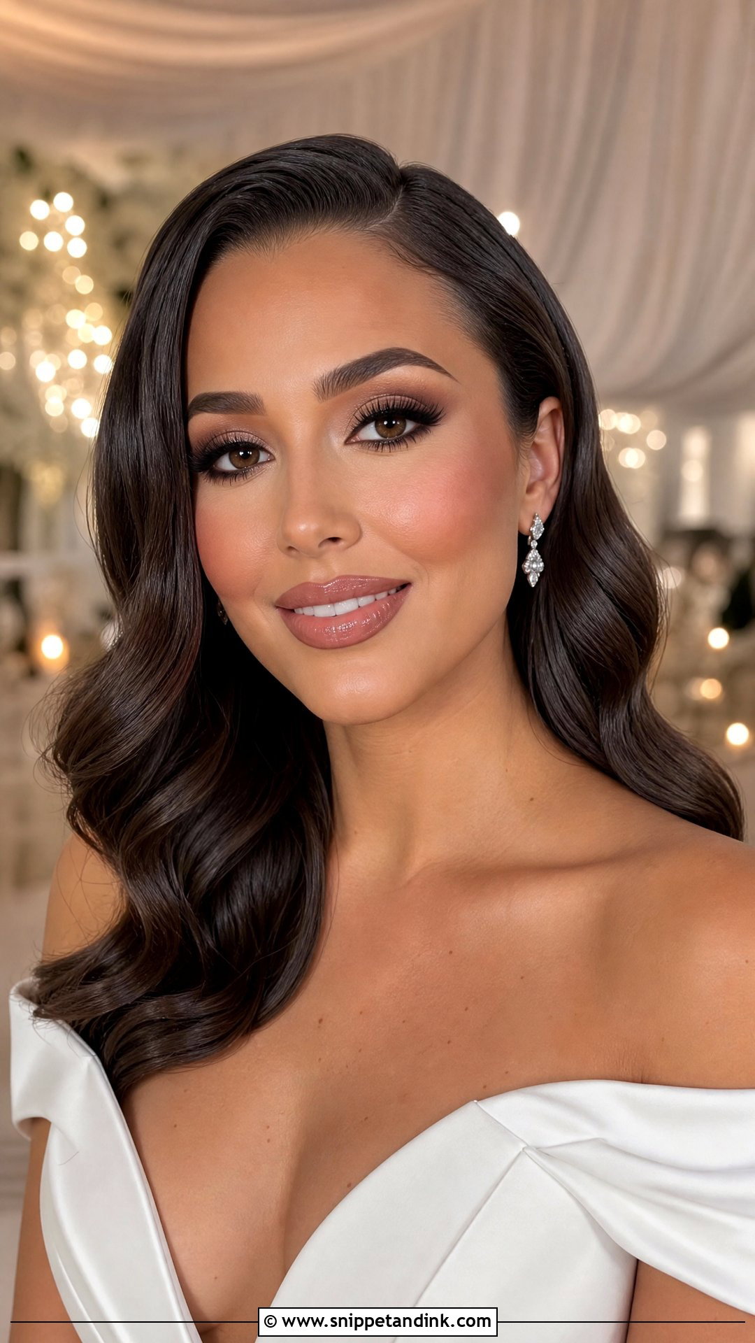 Full Glam Bridal Makeup - Snippet and Ink - 25 Wedding Glam Makeup Brides
