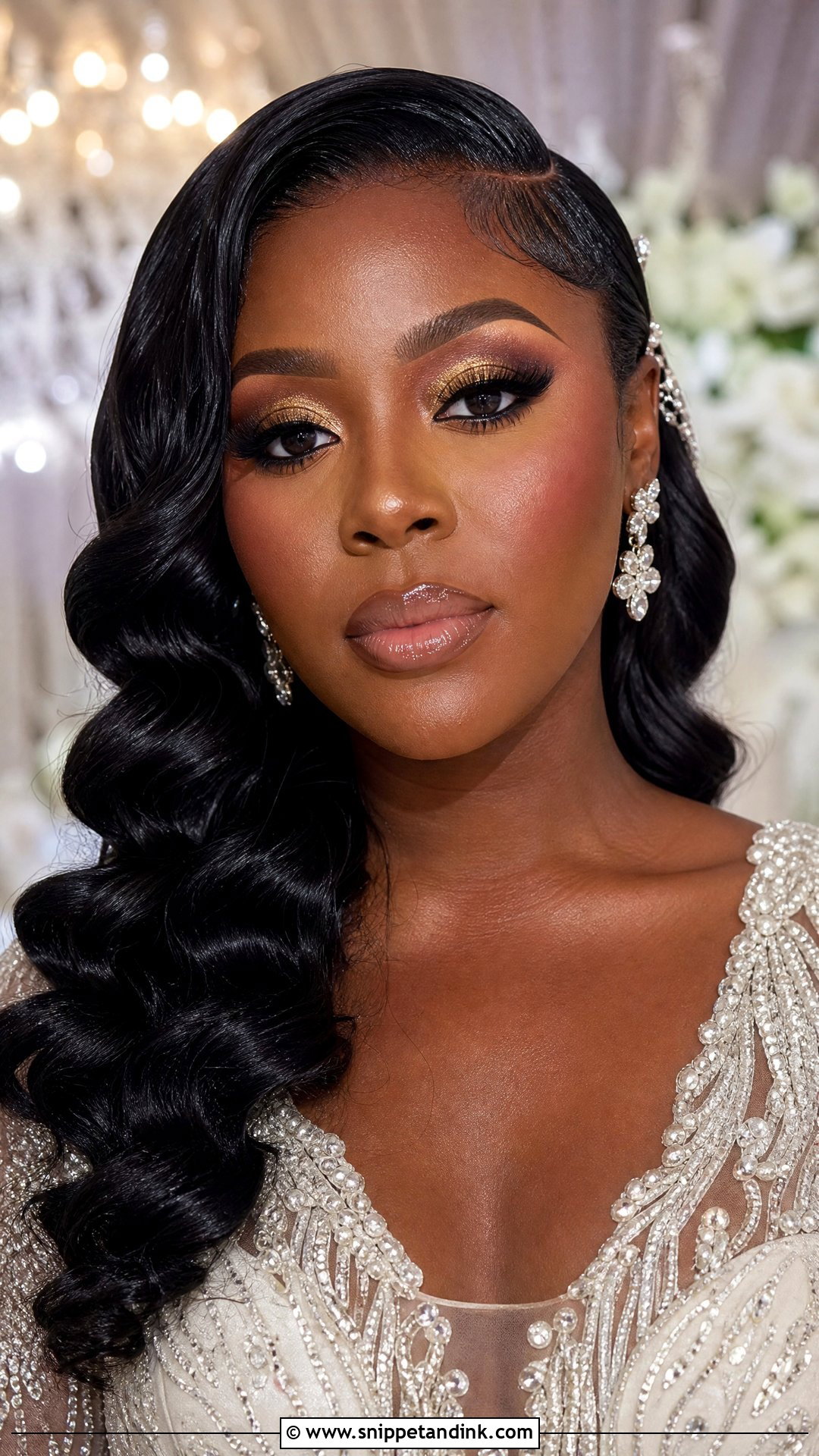 Full Glam Bridal Makeup - Snippet and Ink - 20 Bridal Makeup Aesthetic Ideas