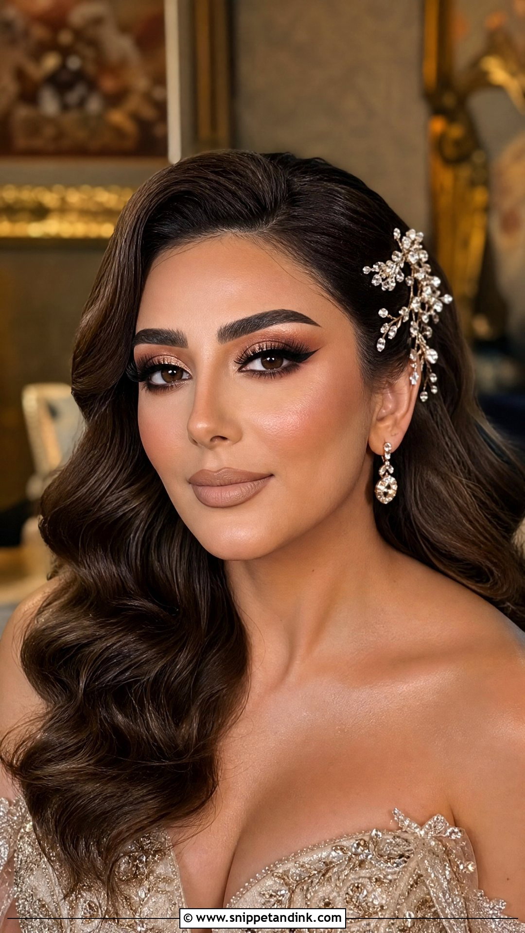 Full Glam Bridal Makeup - Snippet and Ink - 35 Bride Makeup Ideas