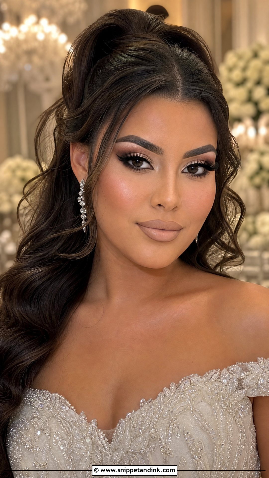Full Glam Bridal Makeup - Snippet and Ink - 20 Brides Make Up Wedding Ideas