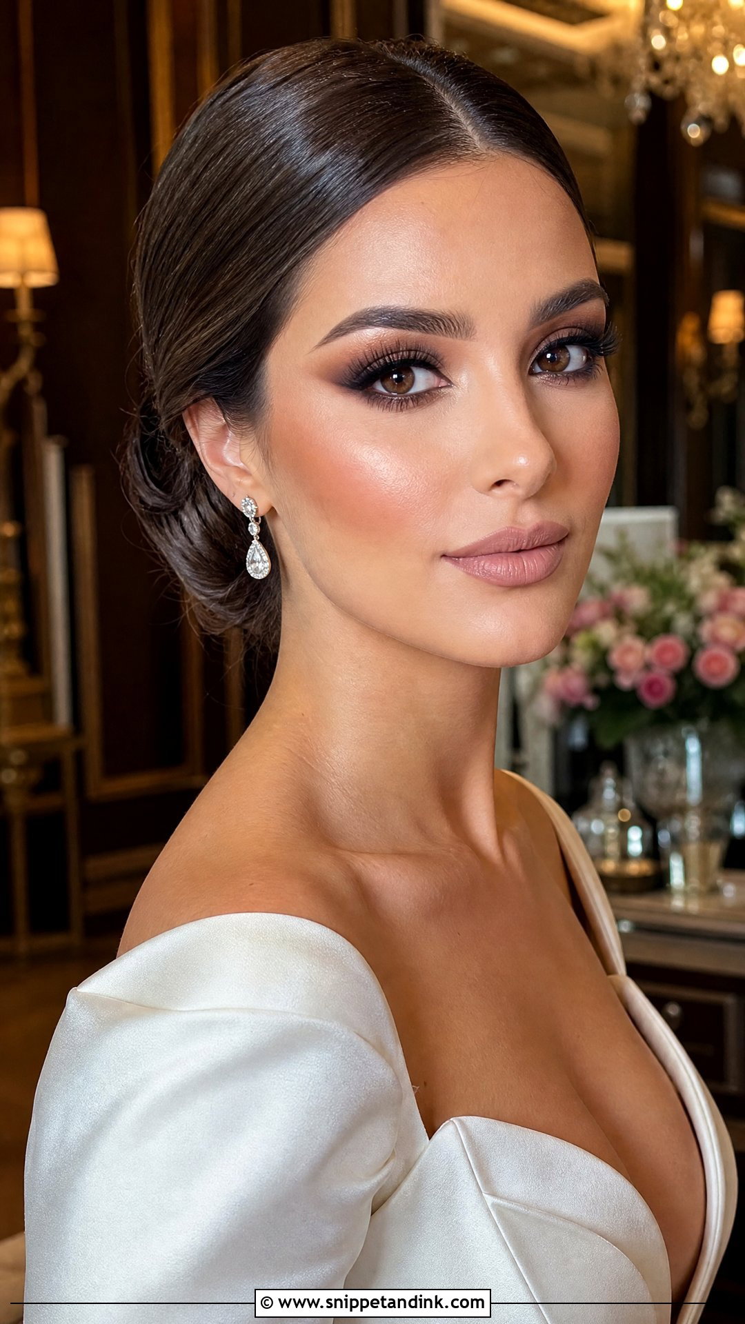 Full Glam Bridal Makeup For Brown Eyes - Snippet and Ink - 20 Glam Bridal Makeup for Brown Eyes