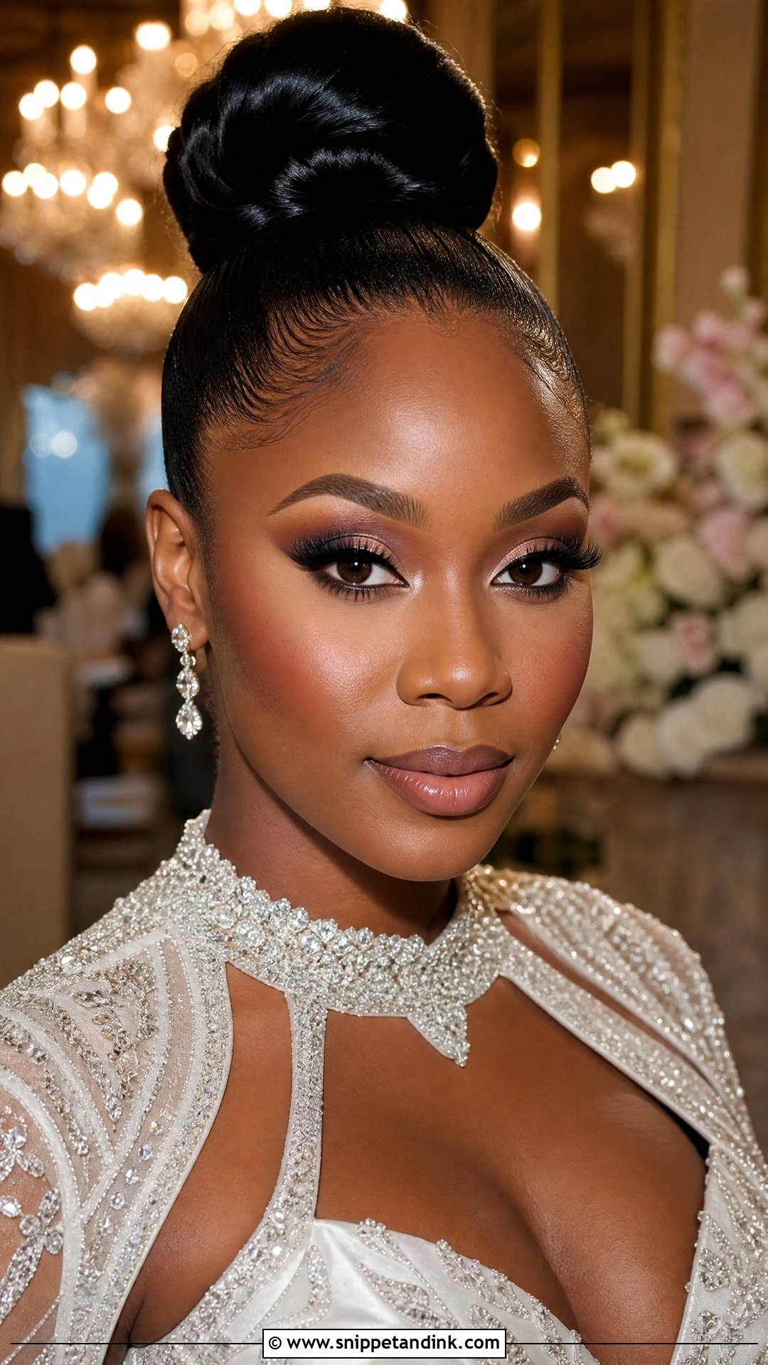 Full Glam Bridal Makeup For Brown Eyes - Snippet and Ink - 35 Bridal Makeup for Brown Eyes