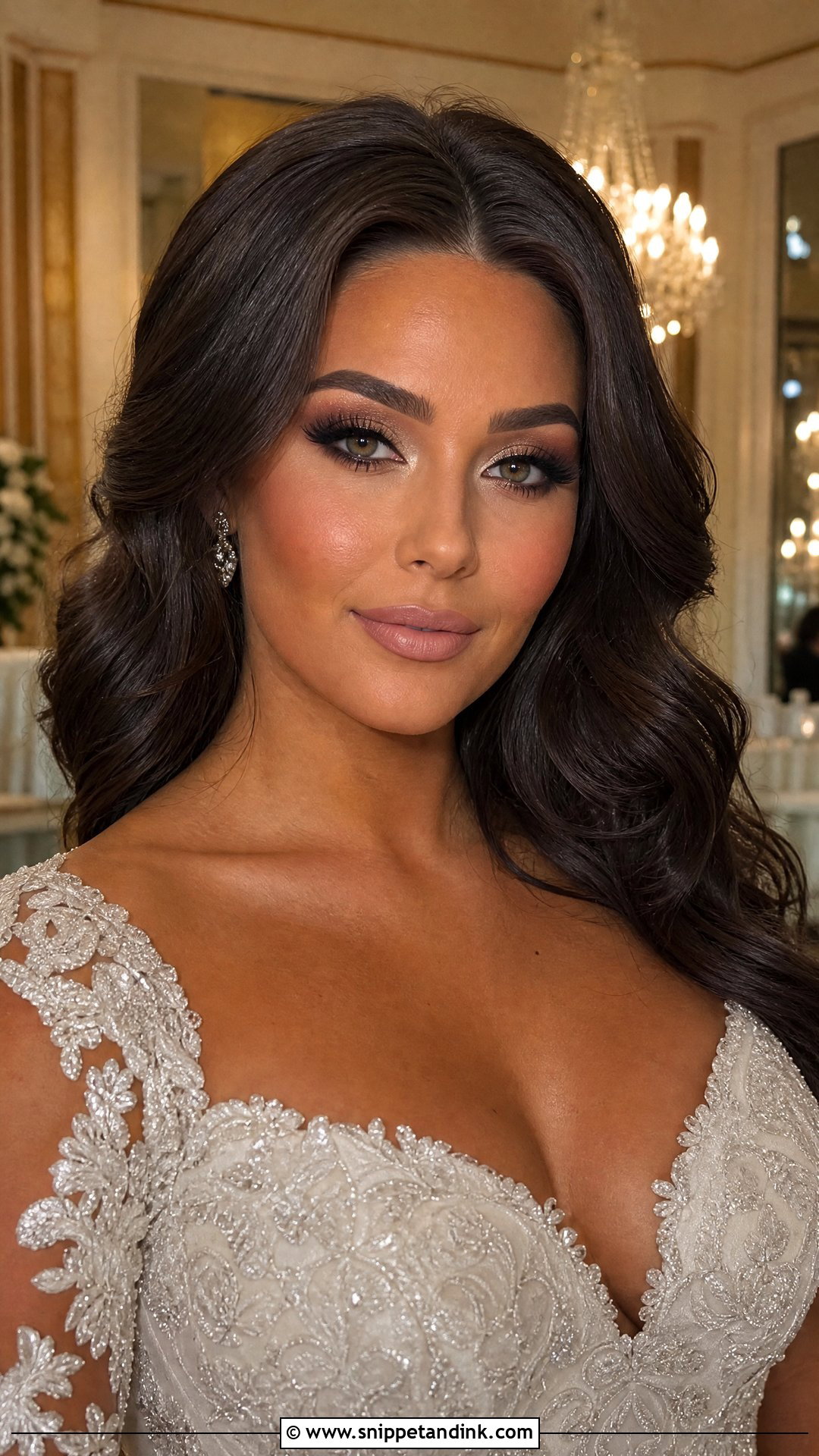 Full Glam Bridal Makeup For Brunettes - Snippet and Ink - 25 Bridal Makeup for Brunettes