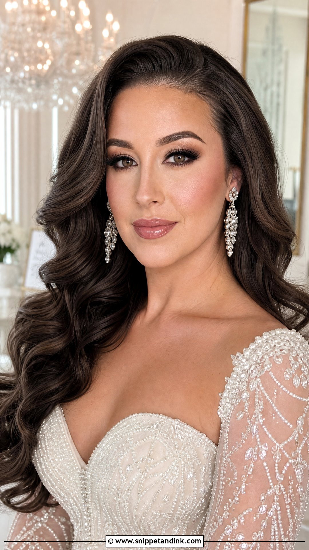 Full Glam Bridal Makeup For Fair Skin - Snippet and Ink - 20 Bridal Makeup Fair Skin Ideas