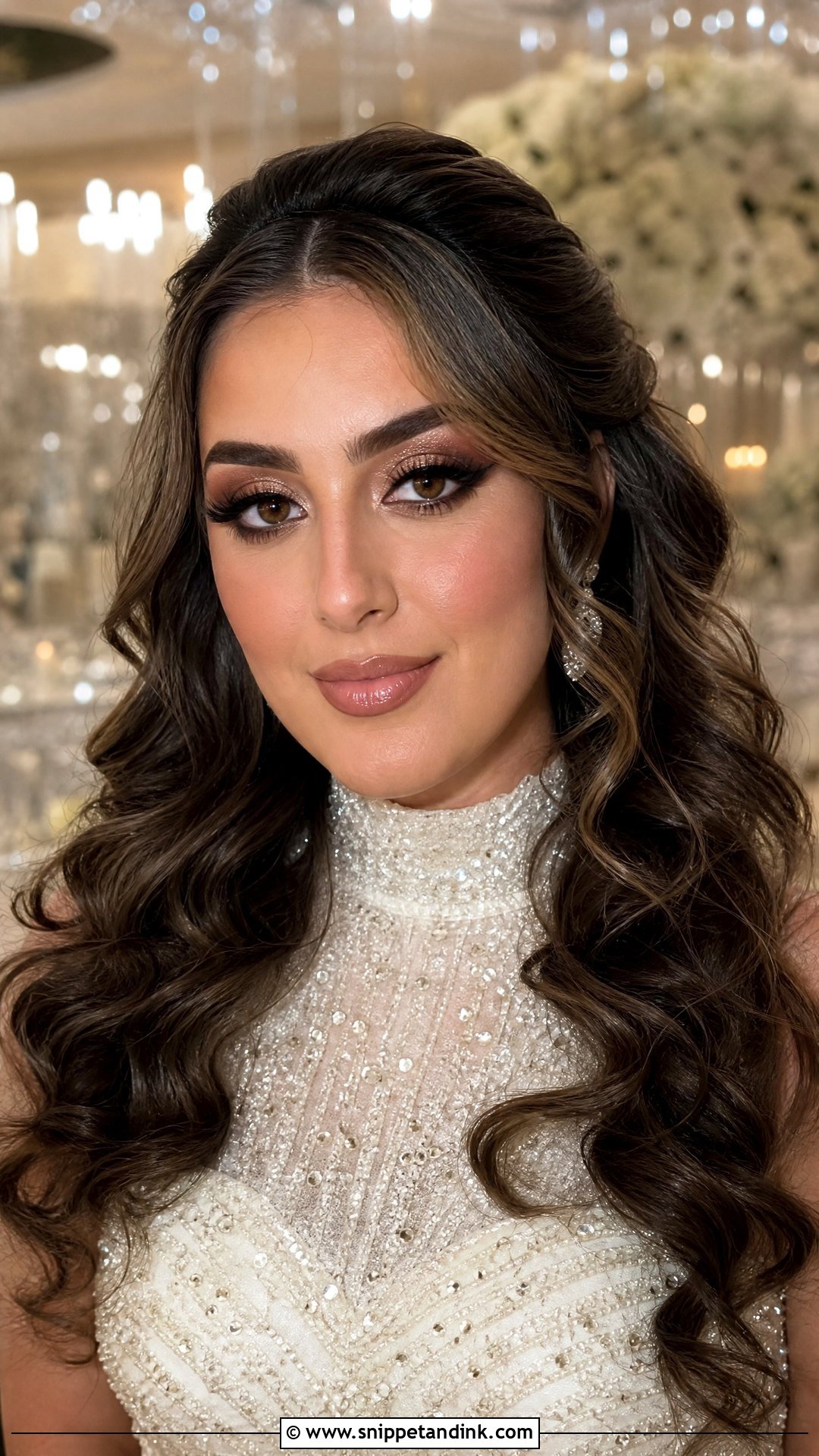 Full Glam Bridal Makeup For Olive Skin - Snippet and Ink - 20 Bridal Makeup Olive Skin Ideas
