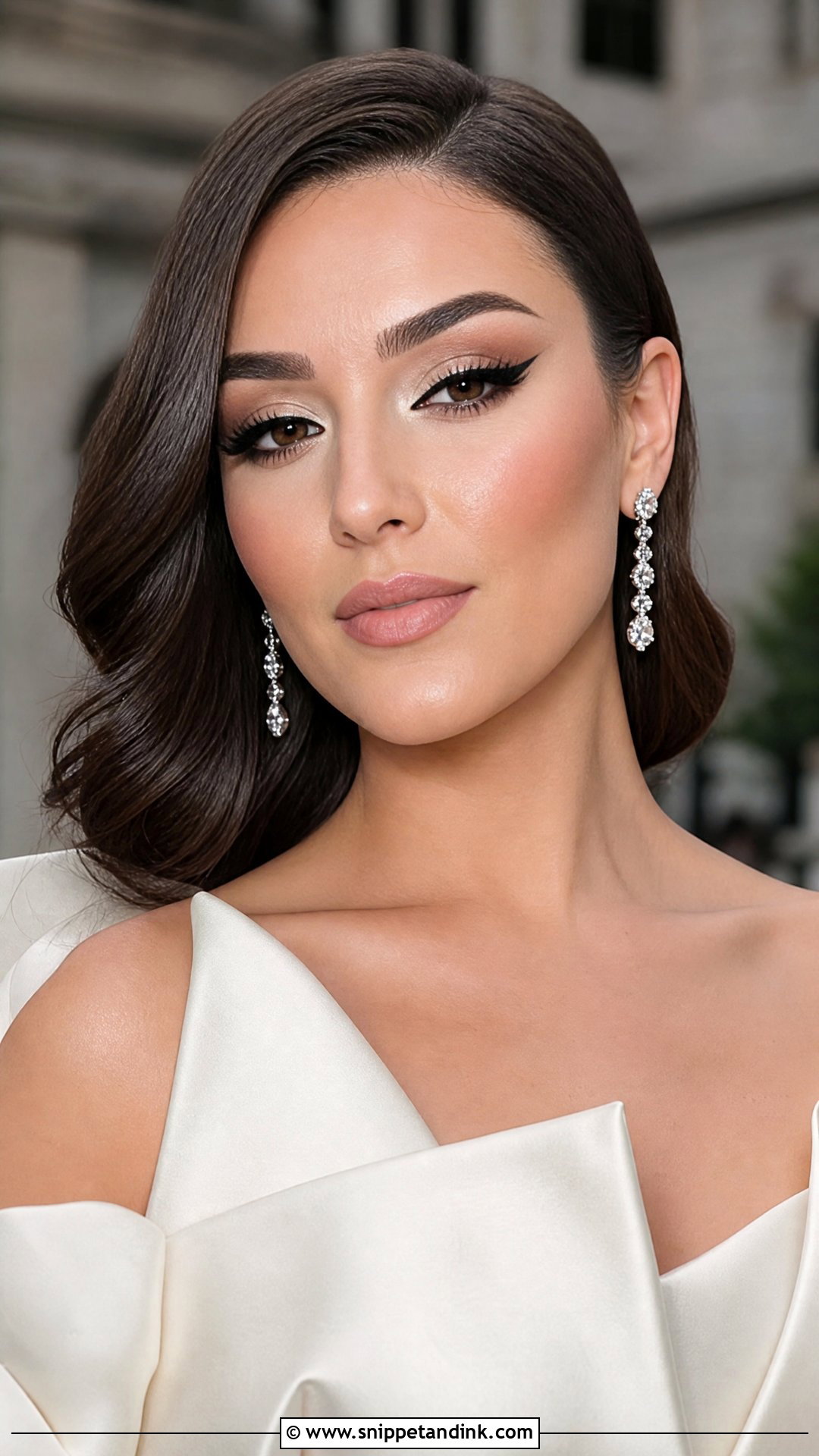 Full Glam Bridal Makeup With Black Winged Liner - Snippet and Ink - 25 Full Glam Bridal Makeup Ideas