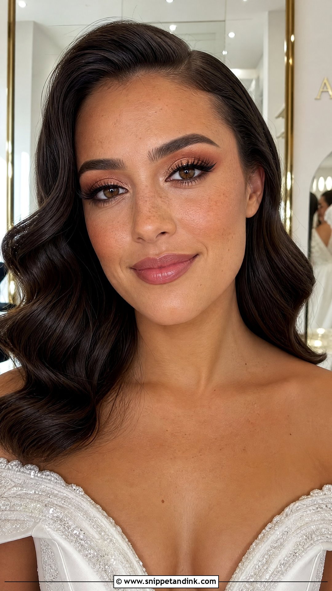 Full Glam Bridal Makeup With Freckles - Snippet and Ink - 20 Bridal Makeup Freckles