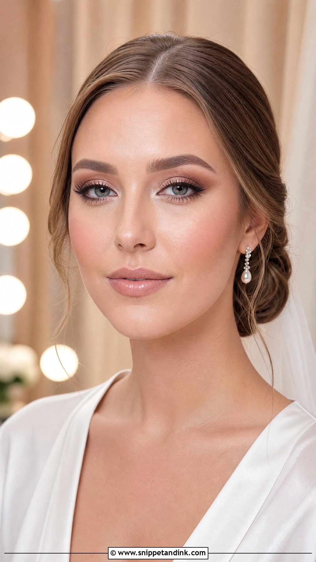 Full Glam Bridal Makeup With Nude Lip - Snippet and Ink - 20 Full Glam Makeup Looks Wedding