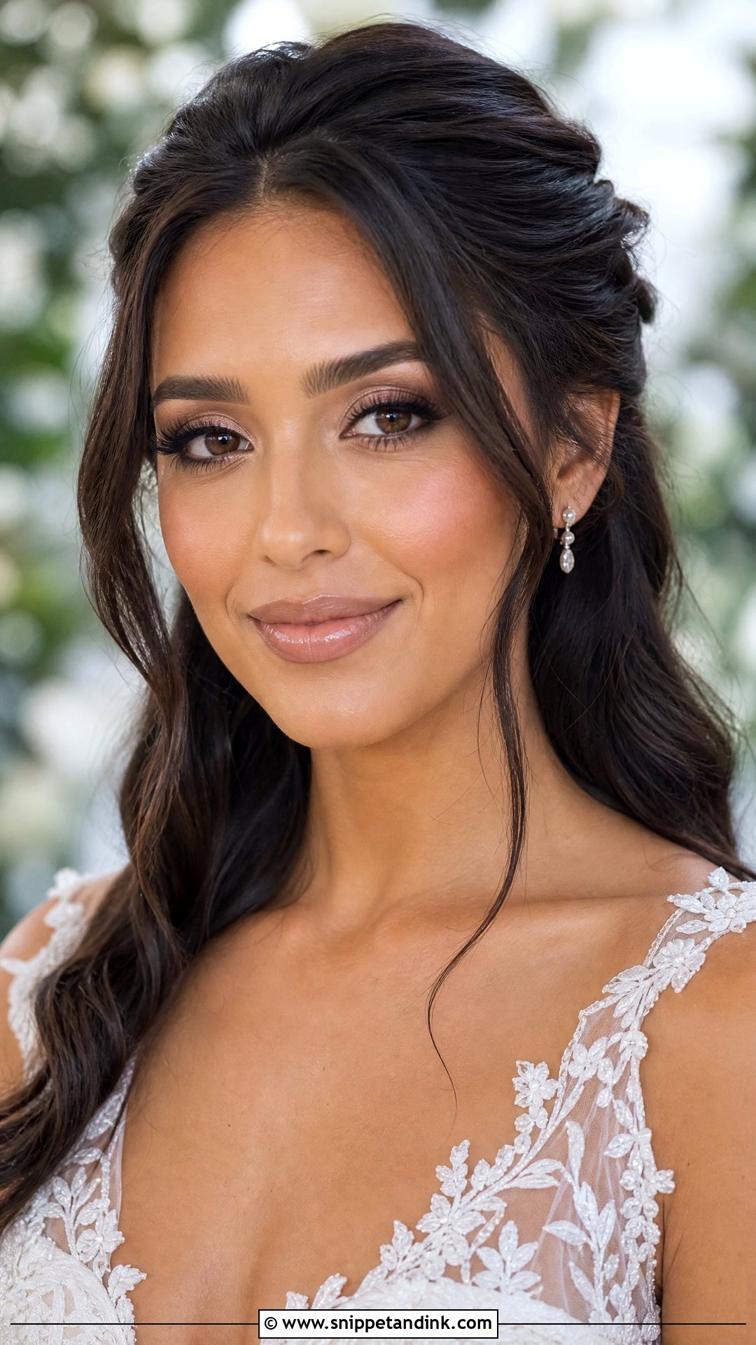 Full Glam Bridal Makeup With Soft Glam Eyes - Snippet and Ink - 25 Full Glam Bridal Makeup Ideas