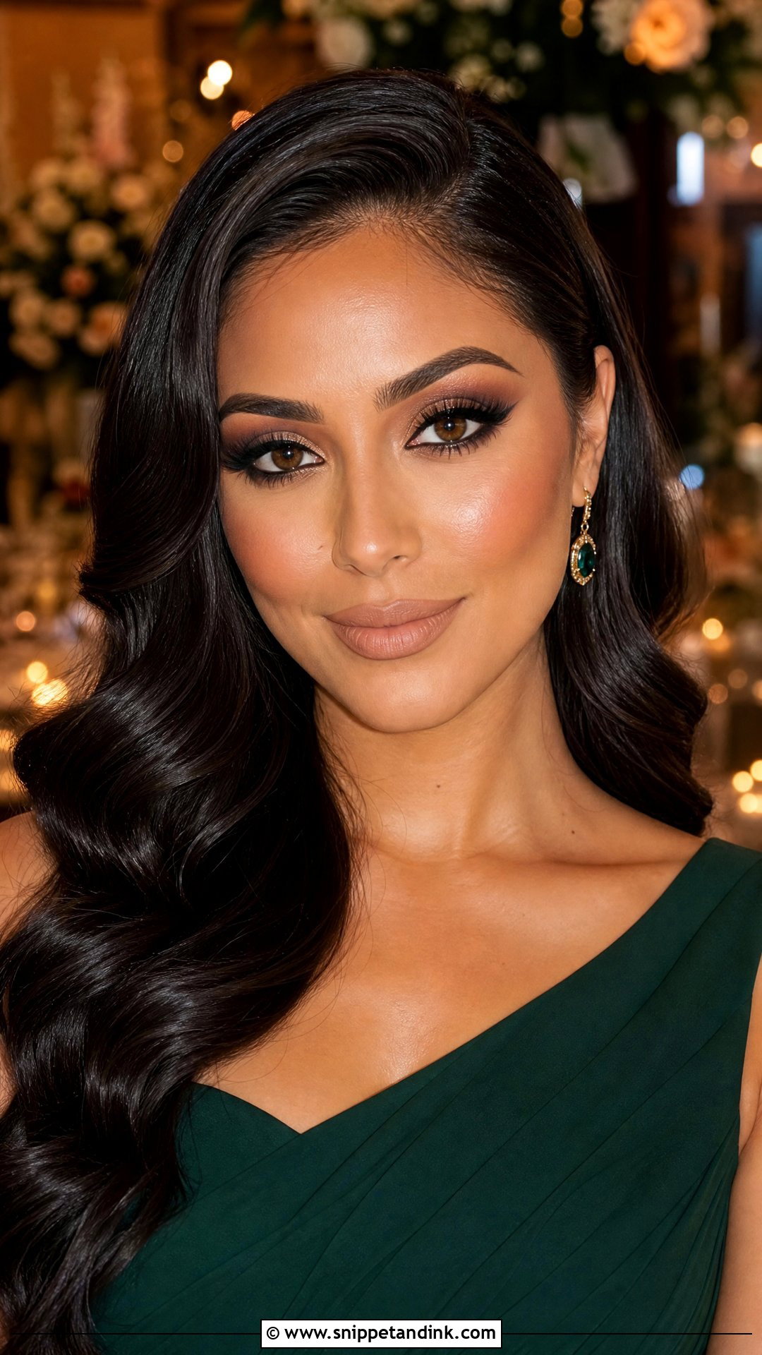 Full Glam Bridesmaid Makeup For Brown Eyes - Snippet and Ink - 35 Bridesmaid Makeup for Brown Eyes