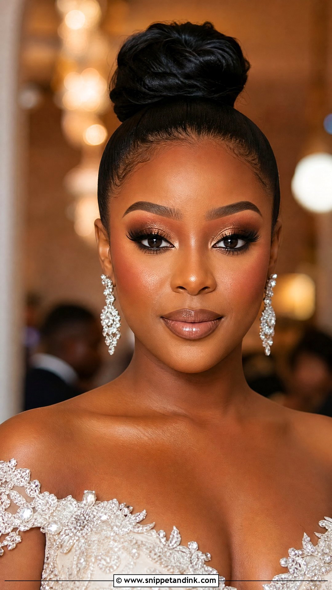 Full Glam Bronzed Wedding Makeup - Snippet and Ink - 20 Sun Kissed Bronzed Wedding Makeup Look Ideas