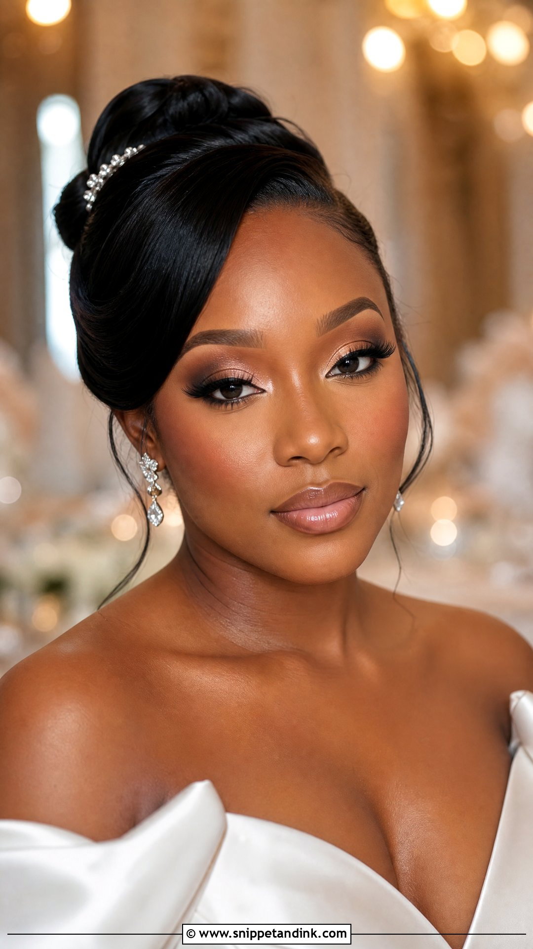 Full Glam Hooded Eye Wedding Makeup - Snippet and Ink - 20 Hooded Eye Wedding Makeup Ideas