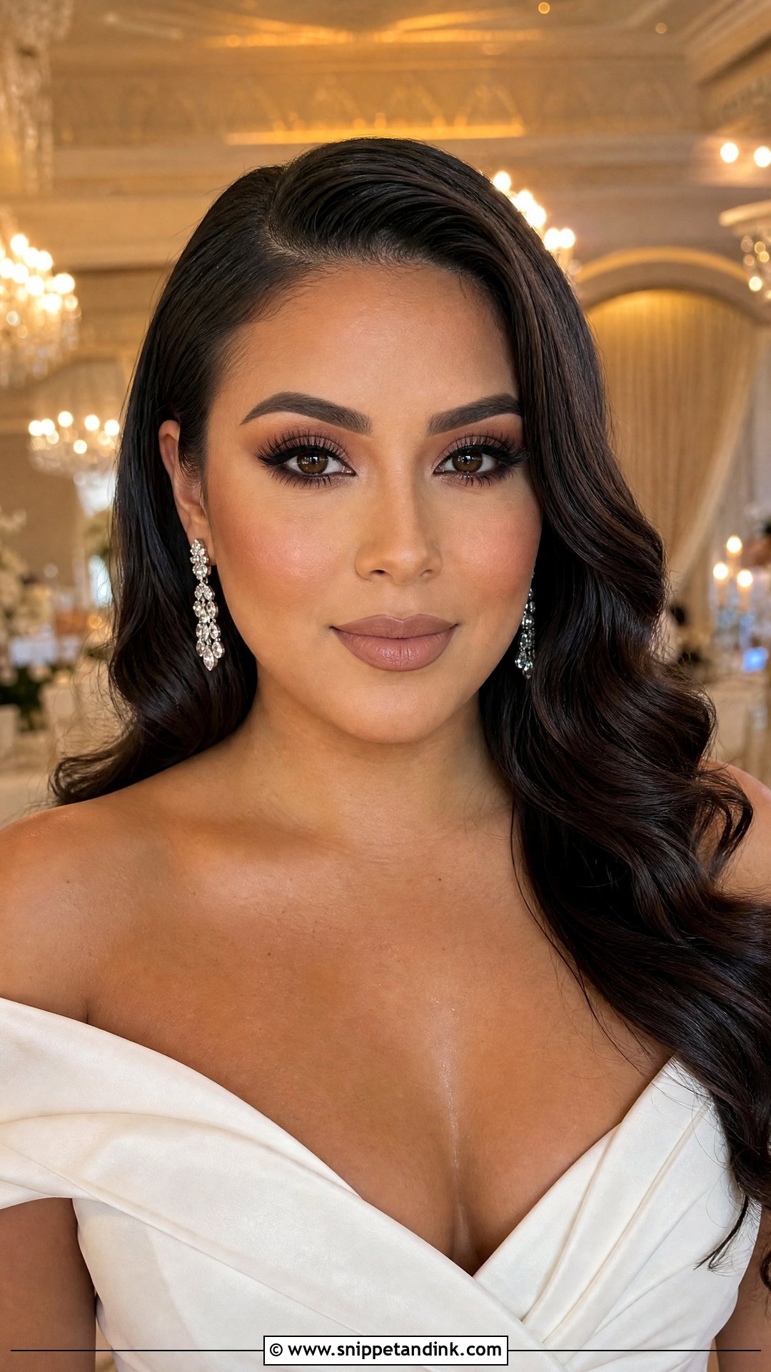 Full Glam Matte Wedding Makeup - Snippet and Ink - 20 Matte Wedding Makeup Ideas