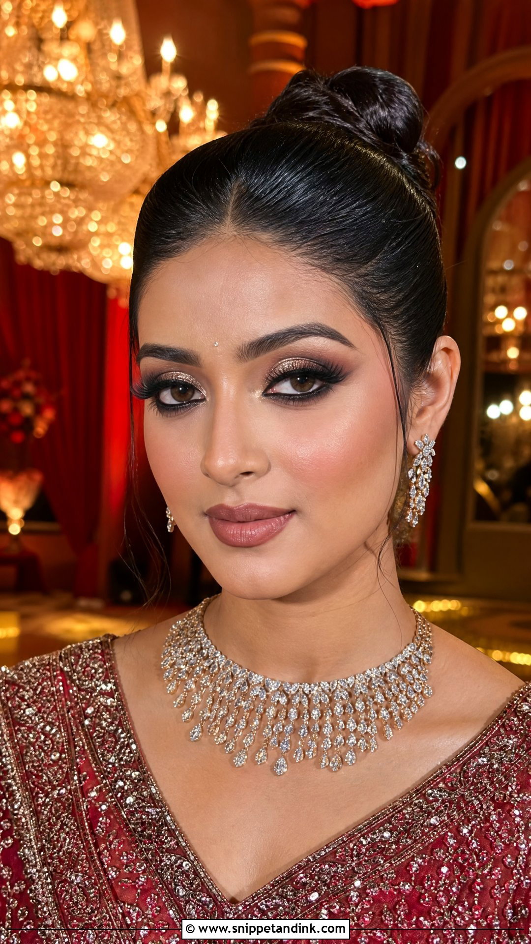 Full Glam Reception Makeup - Snippet and Ink - 25 Party Makeup for Indian Wedding Ideas