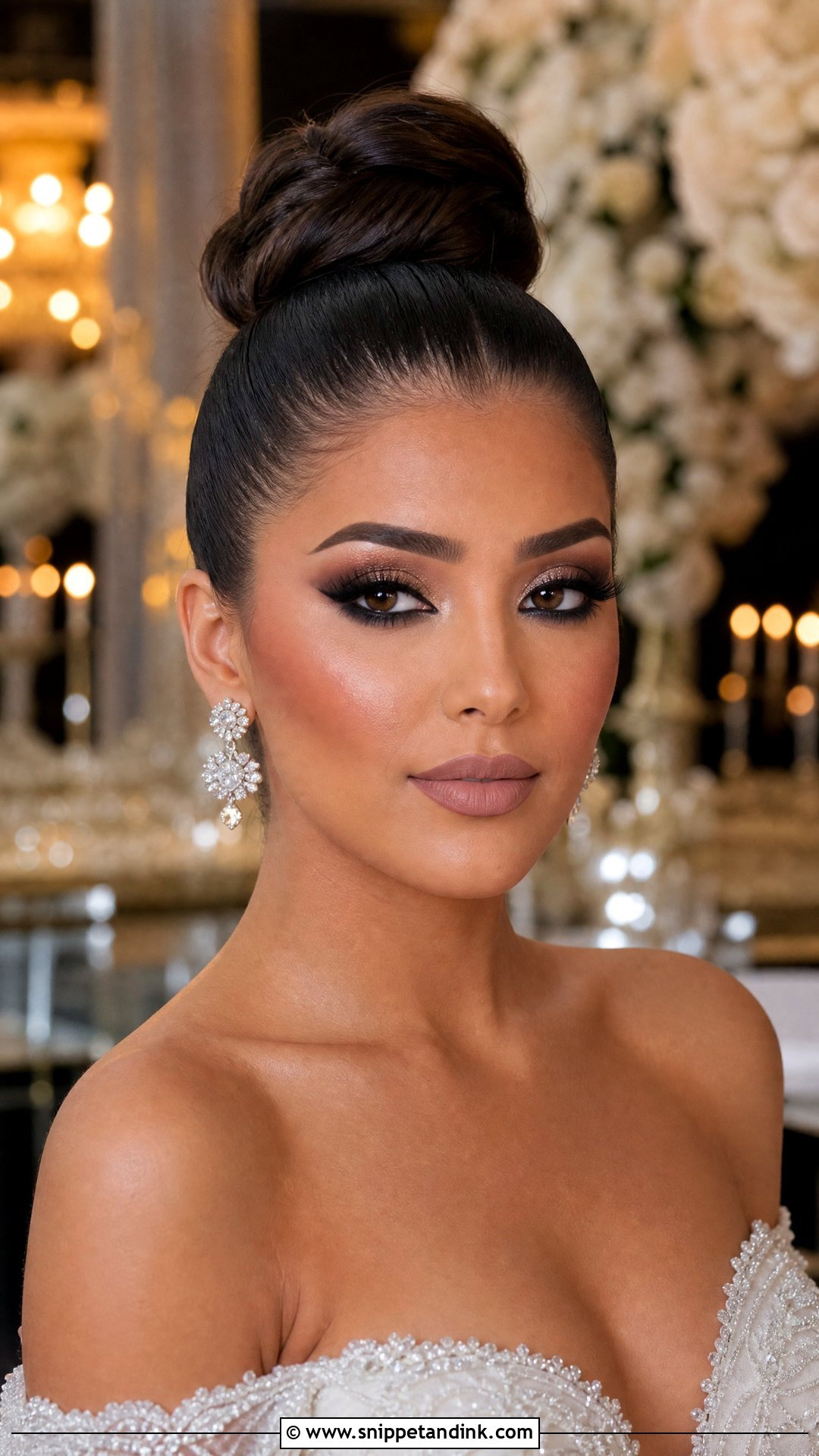 Full Glam Smokey Wedding Makeup - Snippet and Ink - 20 Smokey Wedding Makeup Ideas