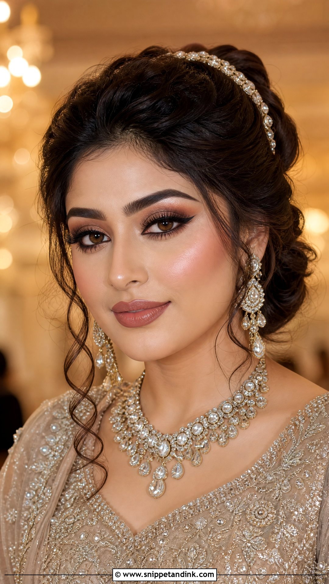 Full Glam Walima Bride Makeup - Snippet and Ink - 20 Walima Bride Makeup Ideas
