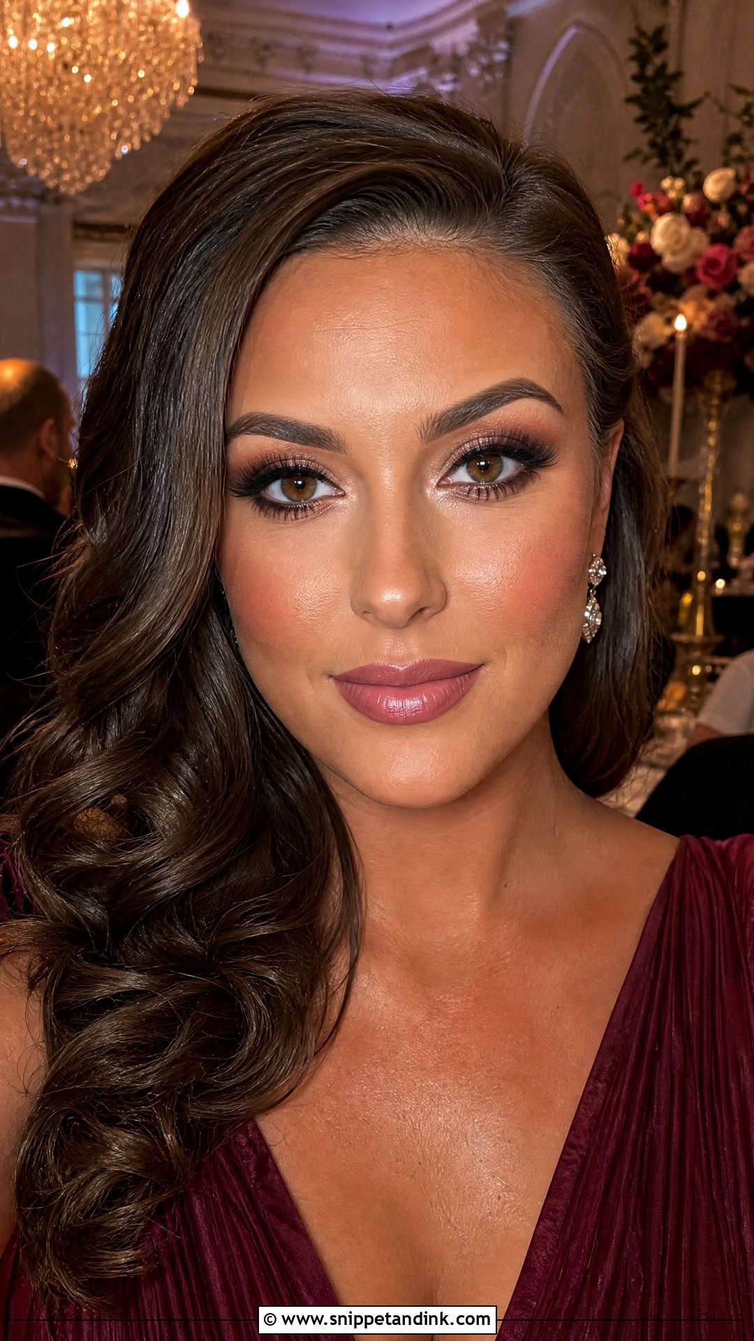 Full Glam Wedding Guest Makeup For Brown Eyes - Snippet and Ink - 30 Wedding Guest Makeup for Brown Eyes