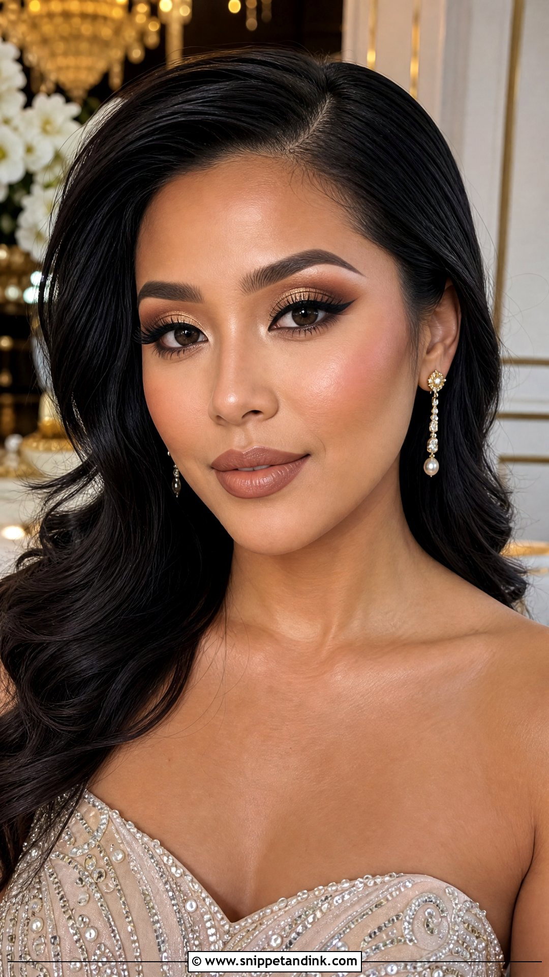 Full Glam Wedding Makeup - Snippet and Ink - 20 Makeup Inspo for Wedding Ideas