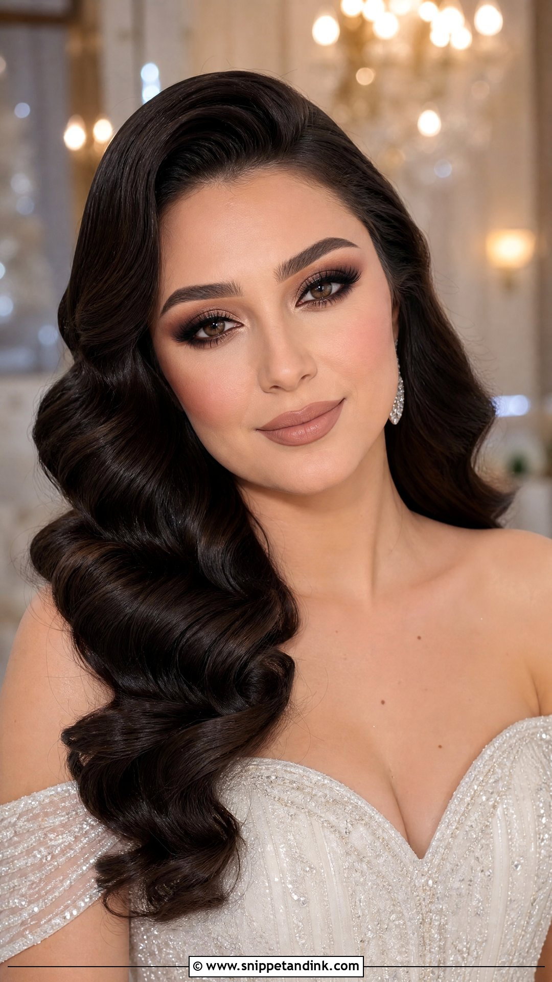 Full Glam Wedding Makeup For Black Eyes - Snippet and Ink - 20 Wedding Makeup for Black Eyes
