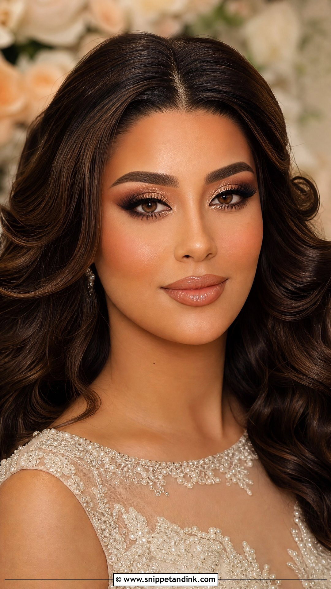 Full Glam Wedding Makeup For Brown Eyes - Snippet and Ink - 20 Wedding Makeup Ideas for Brown Eyes