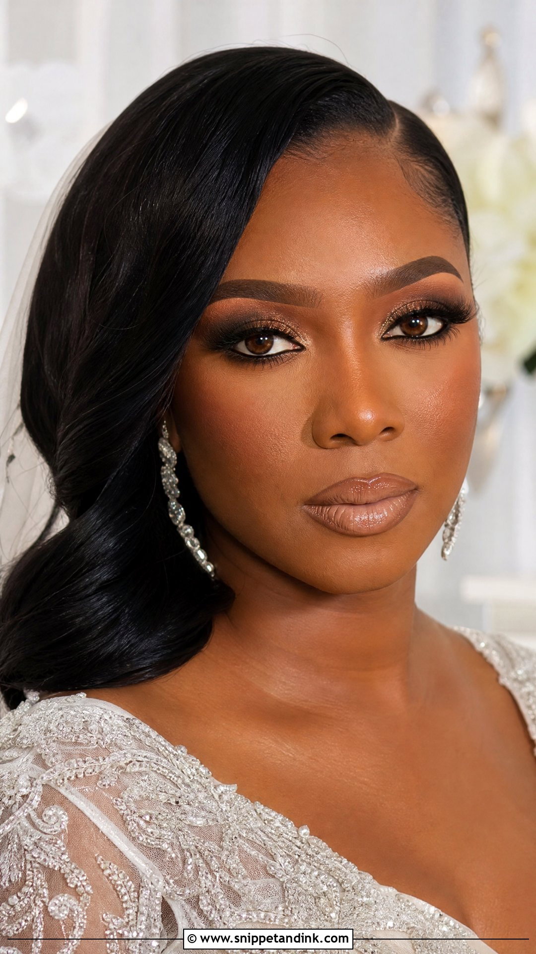 Full Glam Wedding Makeup For Brown Eyes - Snippet and Ink - 25 Elegant Wedding Makeup for Brown Eyes