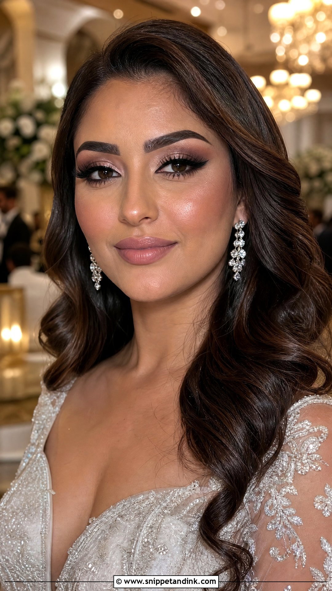 Full Glam Wedding Makeup For Brown Eyes - Snippet and Ink - 25 Wedding Makeup for Brown Eyes Brunette