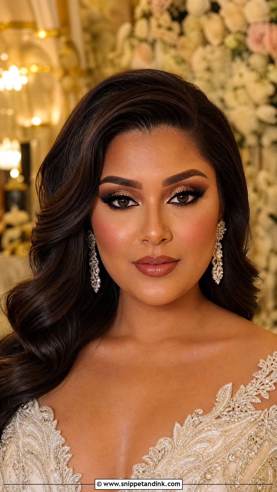 Full Glam Wedding Makeup For Brunettes - Snippet and Ink - 20 Wedding Makeup Brunette Ideas