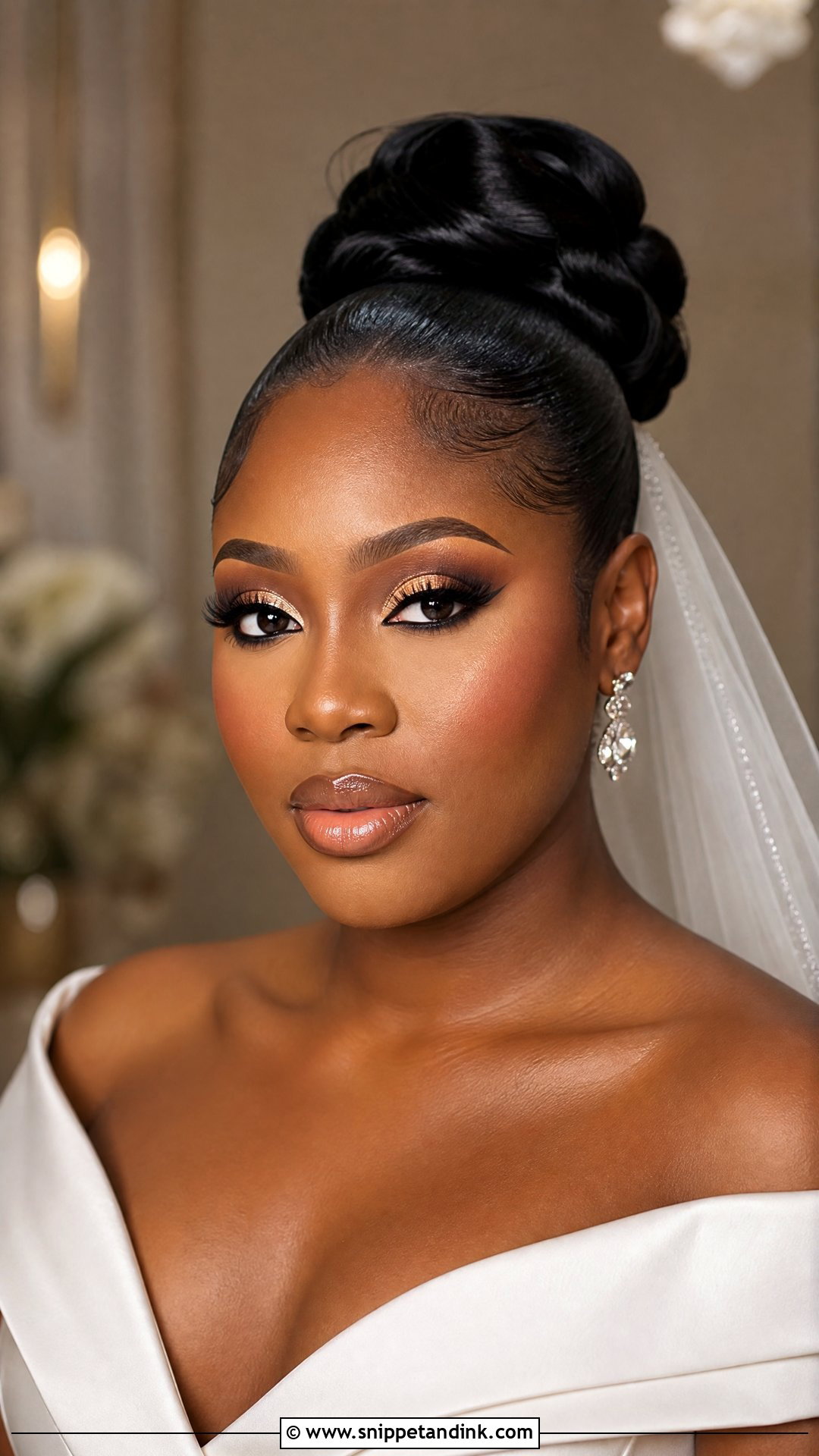 Full Glam Wedding Makeup For Dark Brown Eyes - Snippet and Ink - 20 Wedding Makeup for Dark Brown Eyes