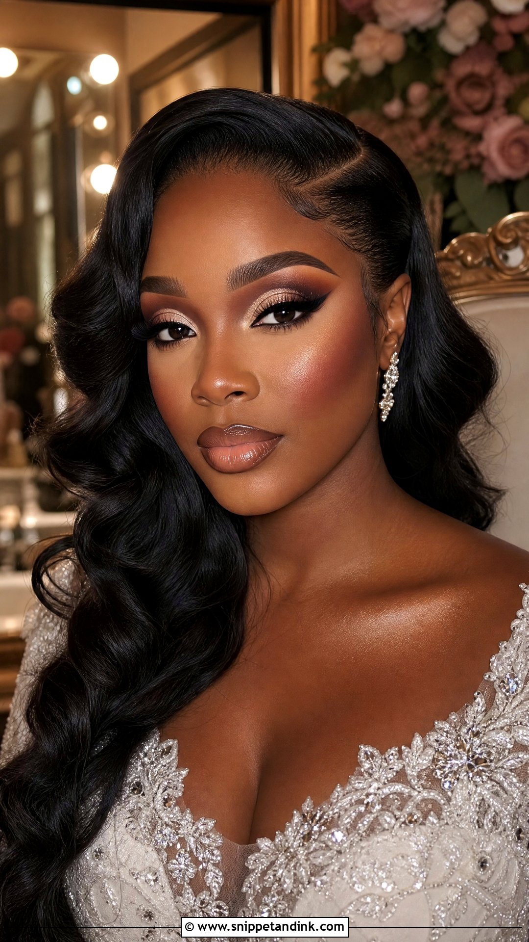 Full Glam Wedding Makeup For Dark Skin - Snippet and Ink - 25 Wedding Makeup Dark Skin Ideas