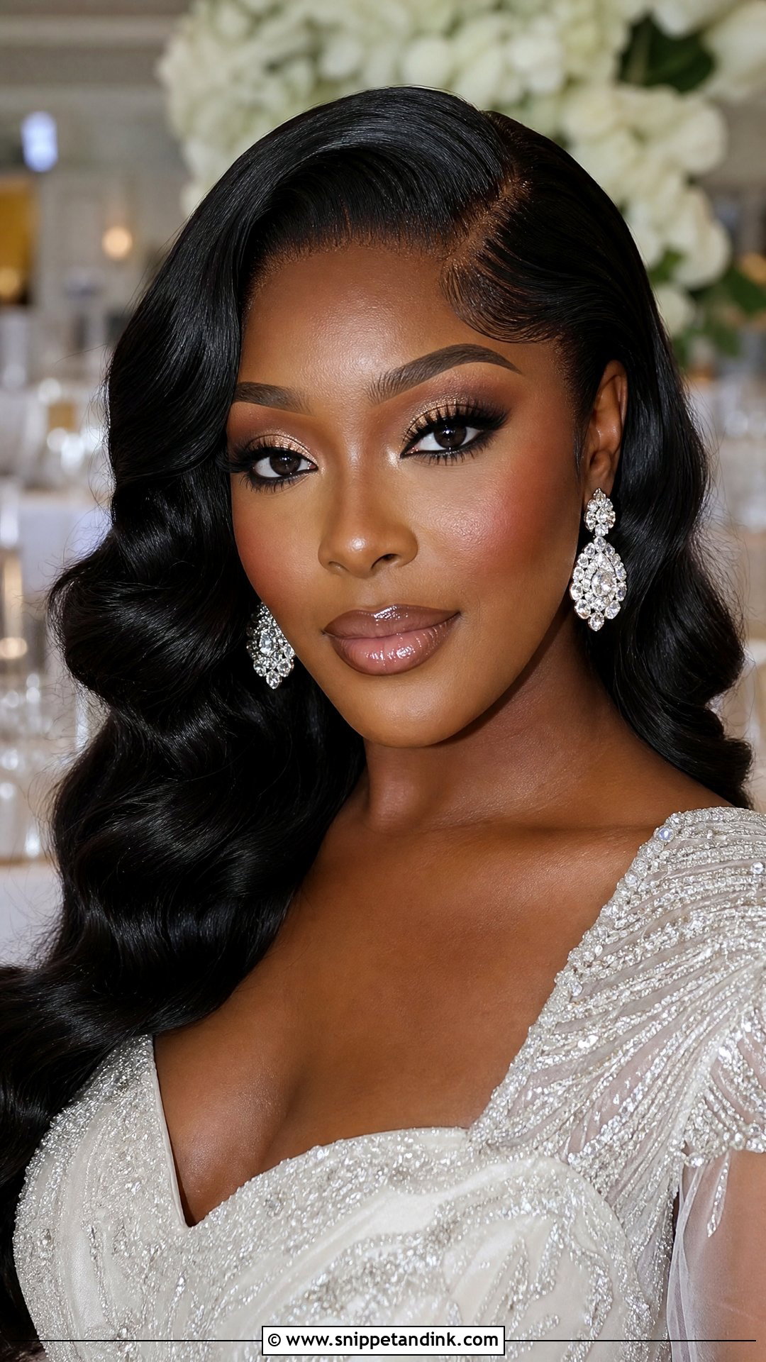 Full Glam Wedding Makeup For Dark Skin - Snippet and Ink - 20 Wedding Makeup for Dark Skin Ideas